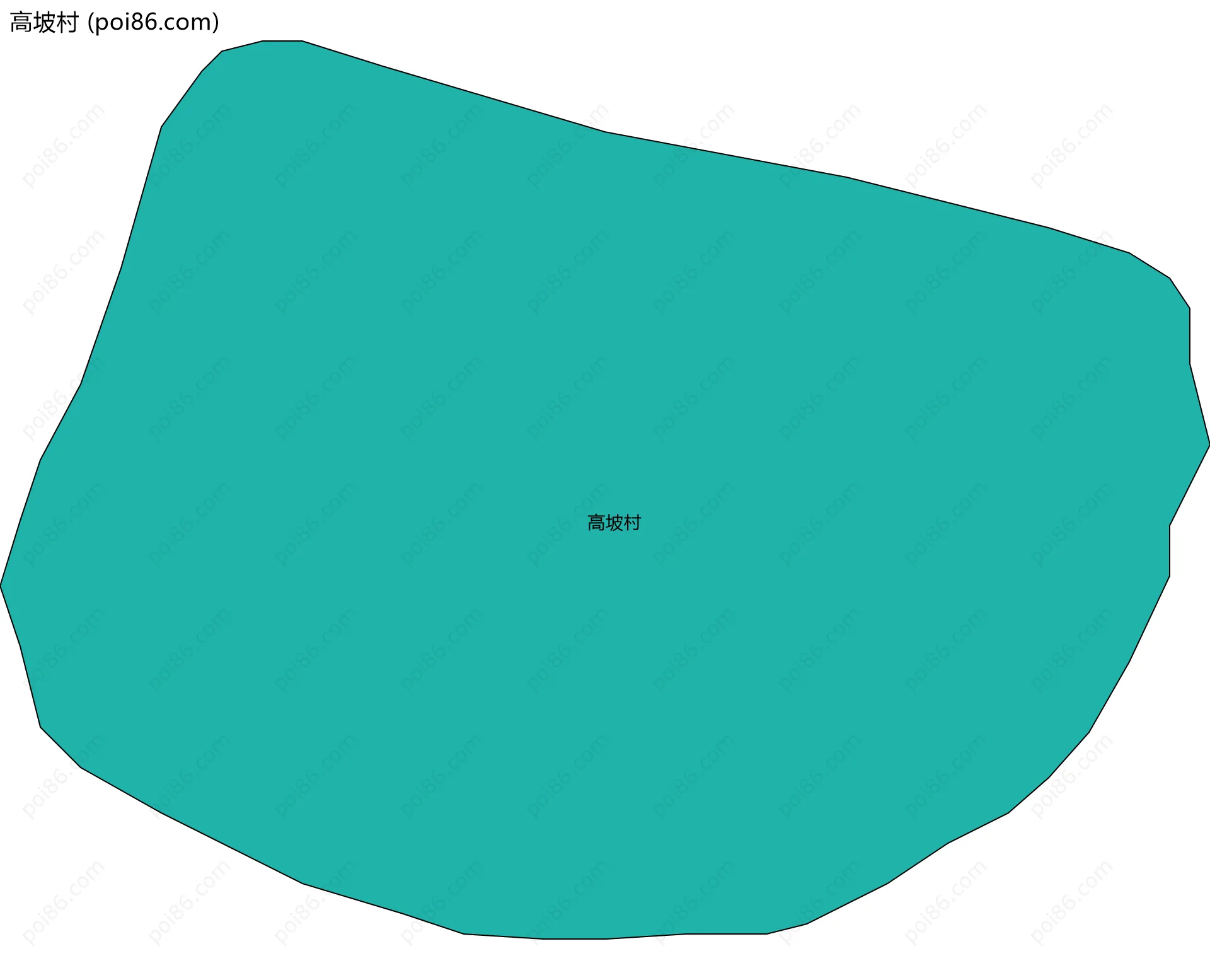 高坡村边界地图