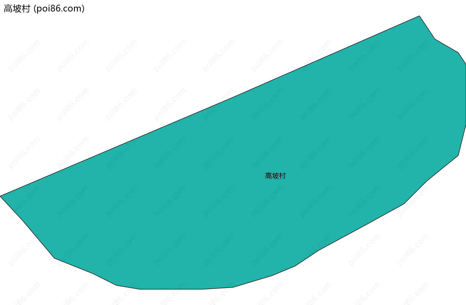 高坡村边界地图