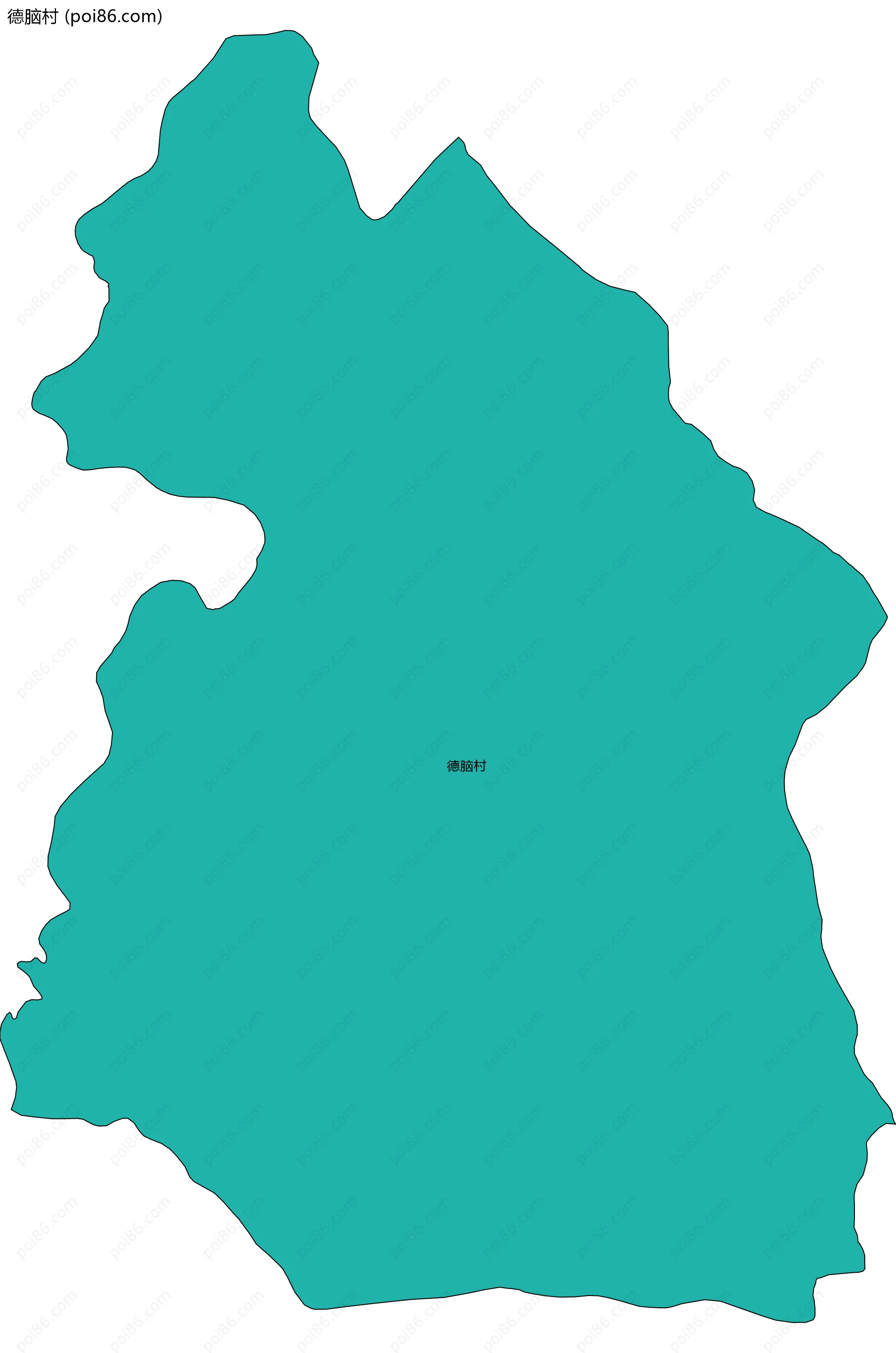 德脑村边界地图