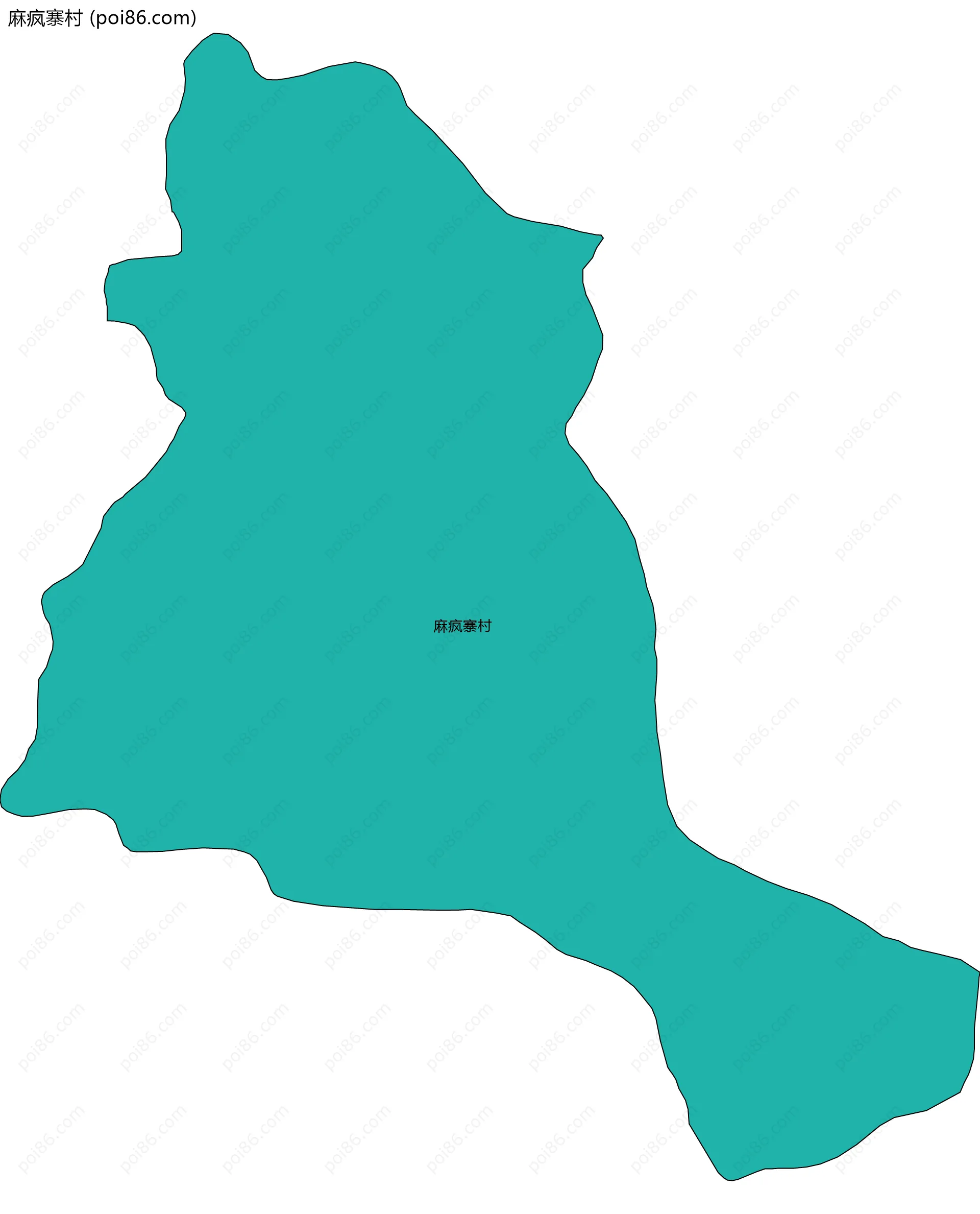 麻疯寨村边界地图