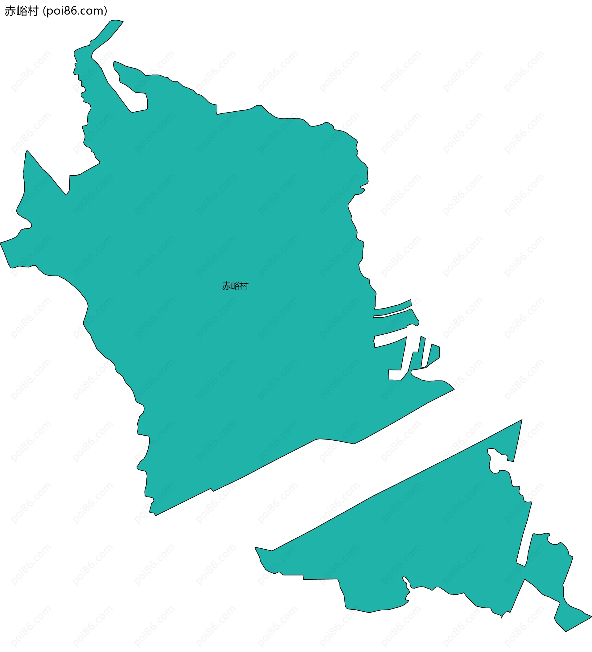 赤峪村边界地图