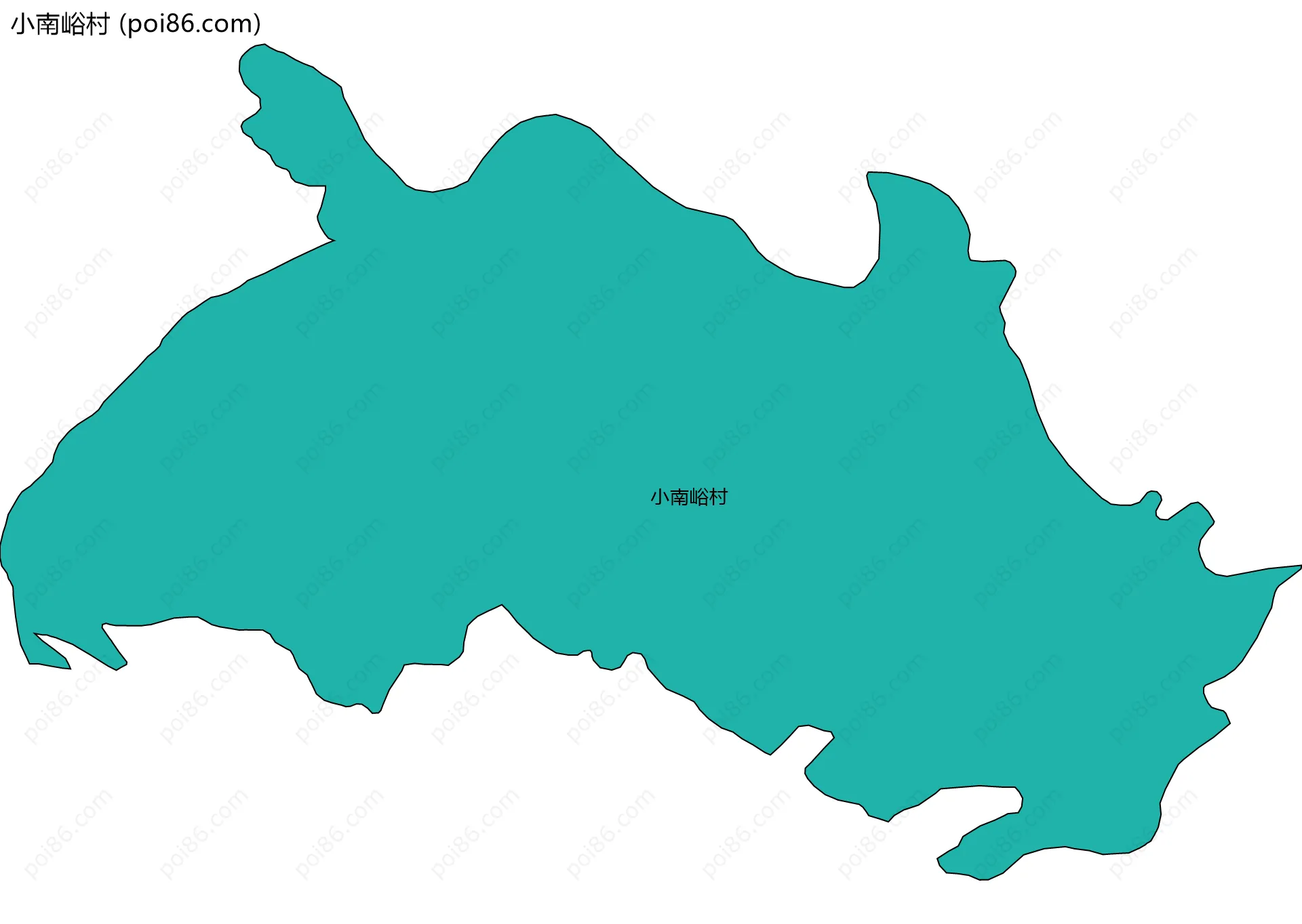 小南峪村边界地图