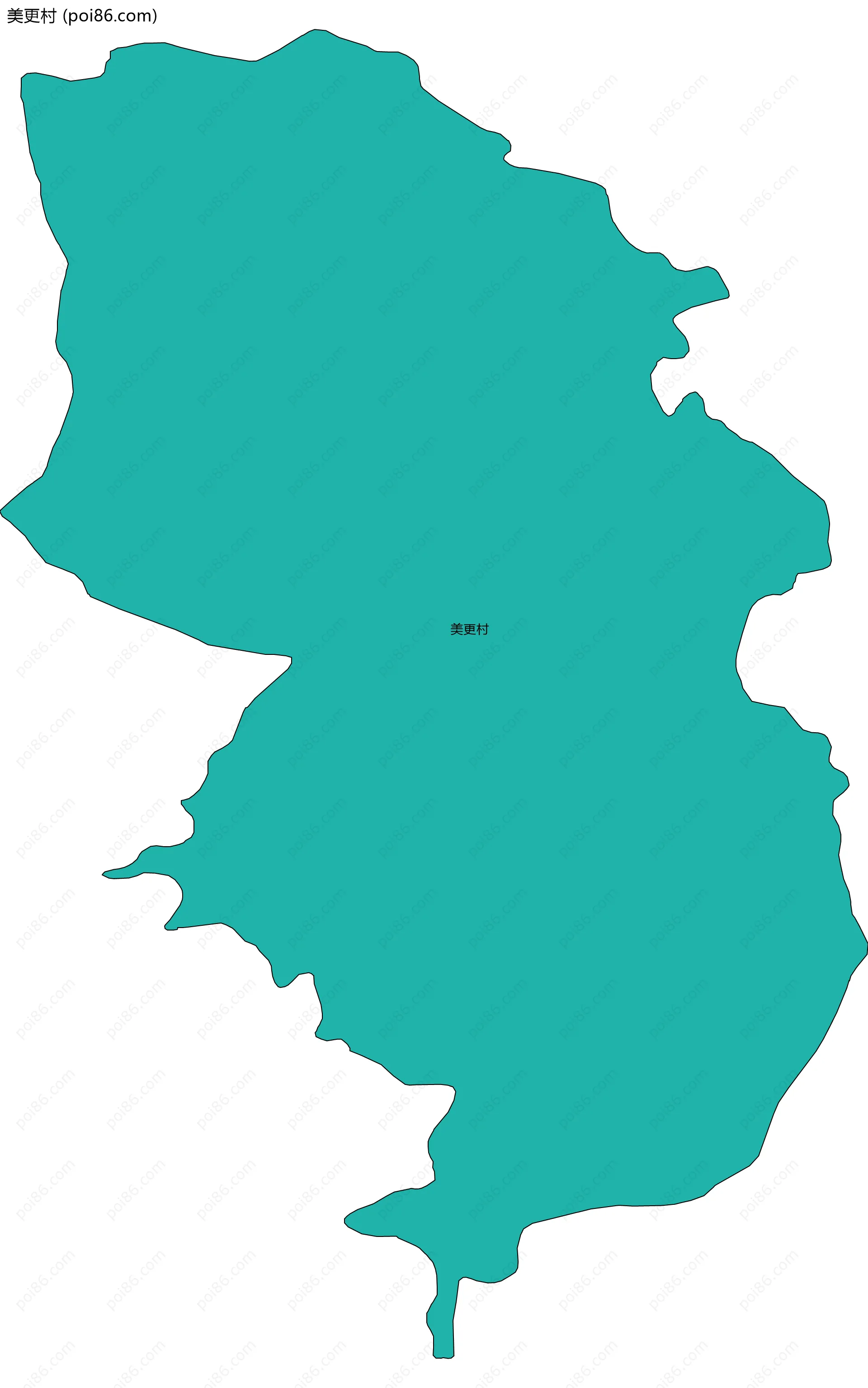 美更村边界地图