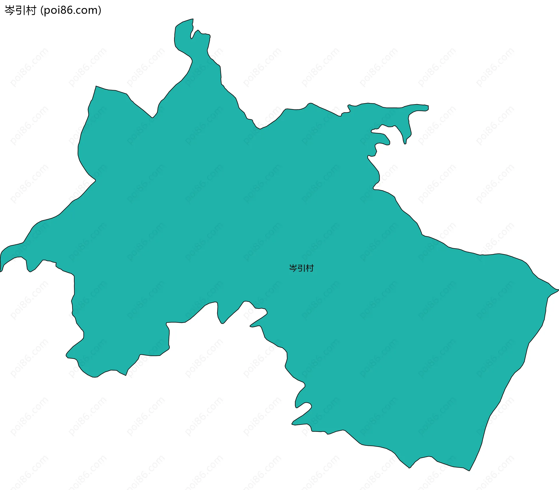 岑引村边界地图