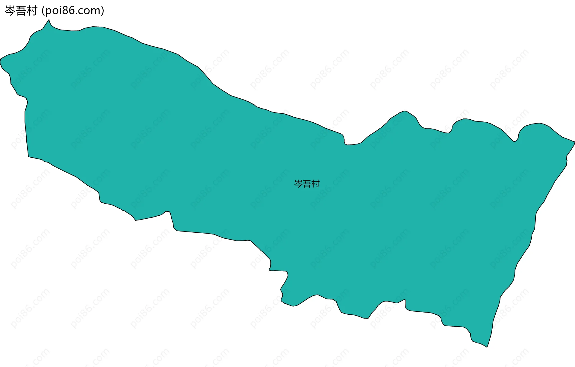 岑吾村边界地图