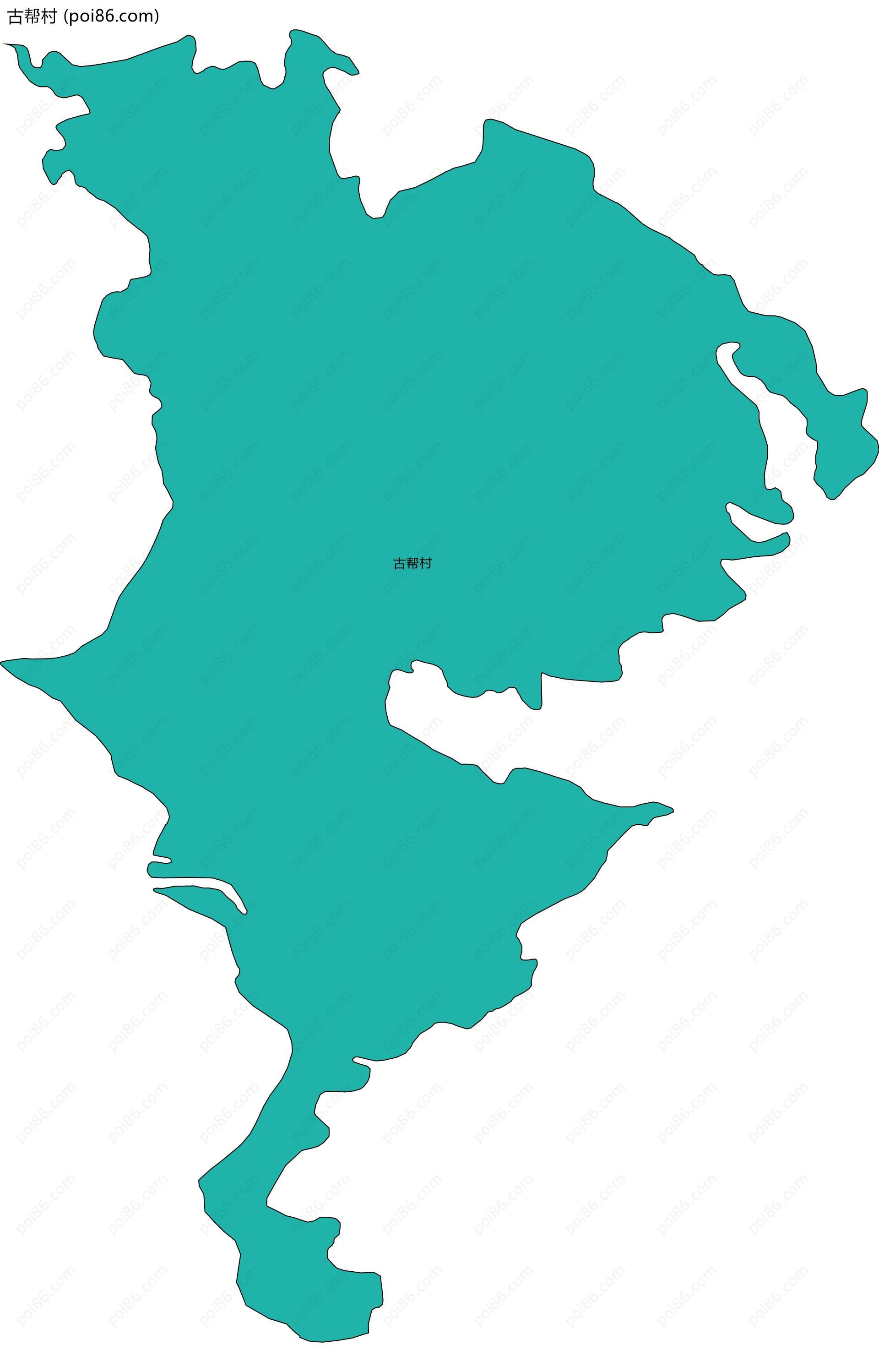 古帮村边界地图