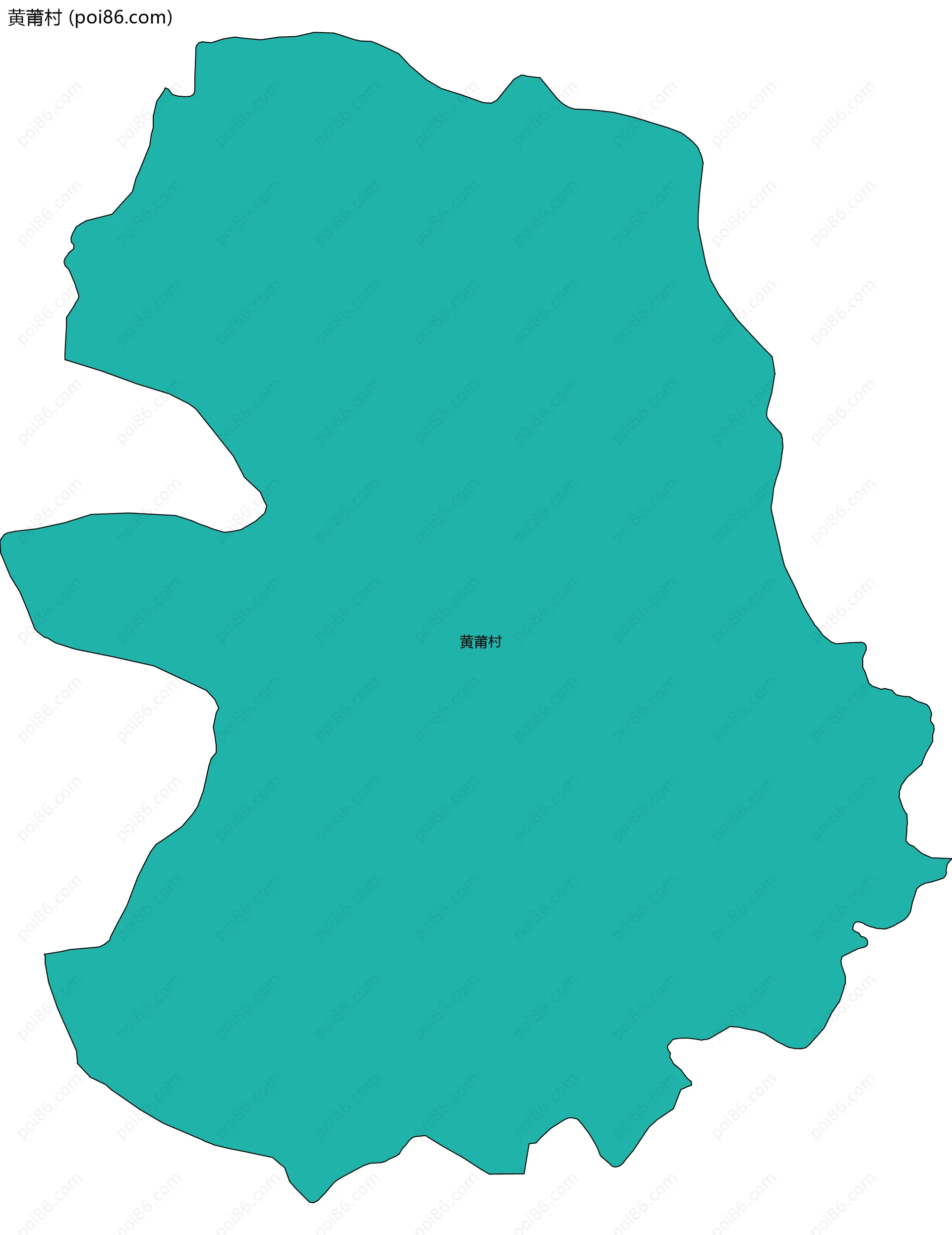 黄莆村边界地图