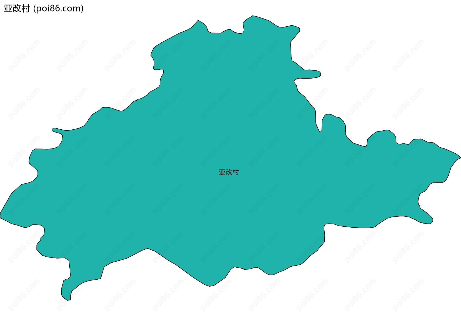 亚改村边界地图