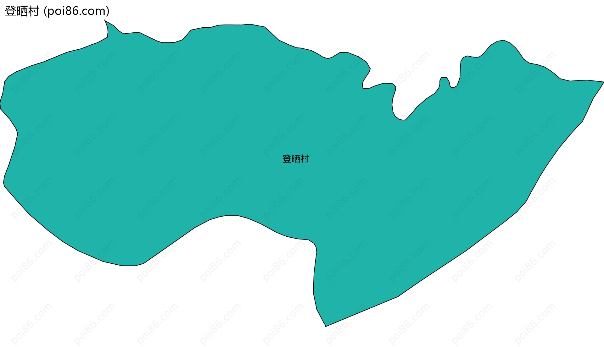 登晒村边界地图