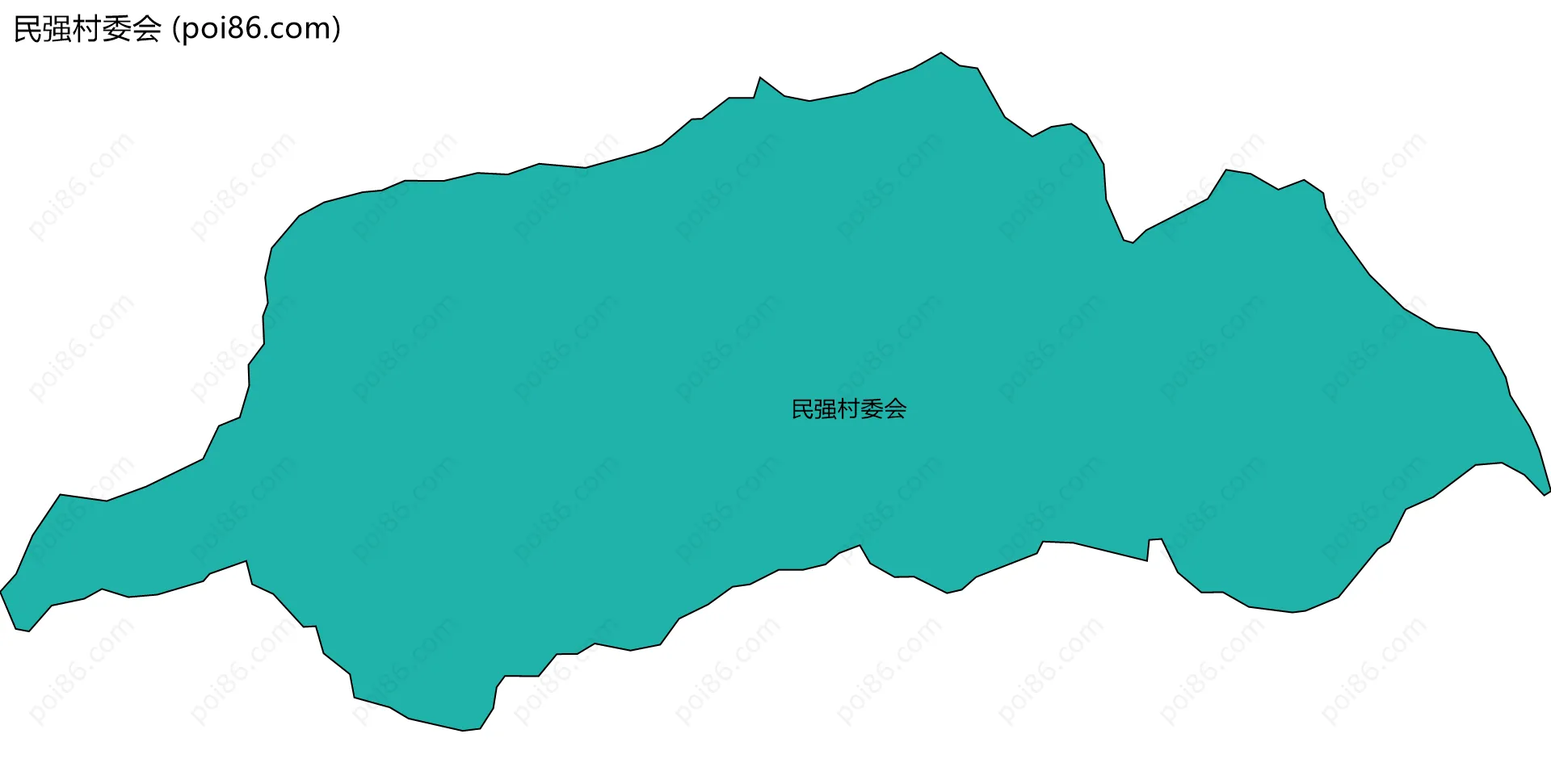 民强村委会边界地图