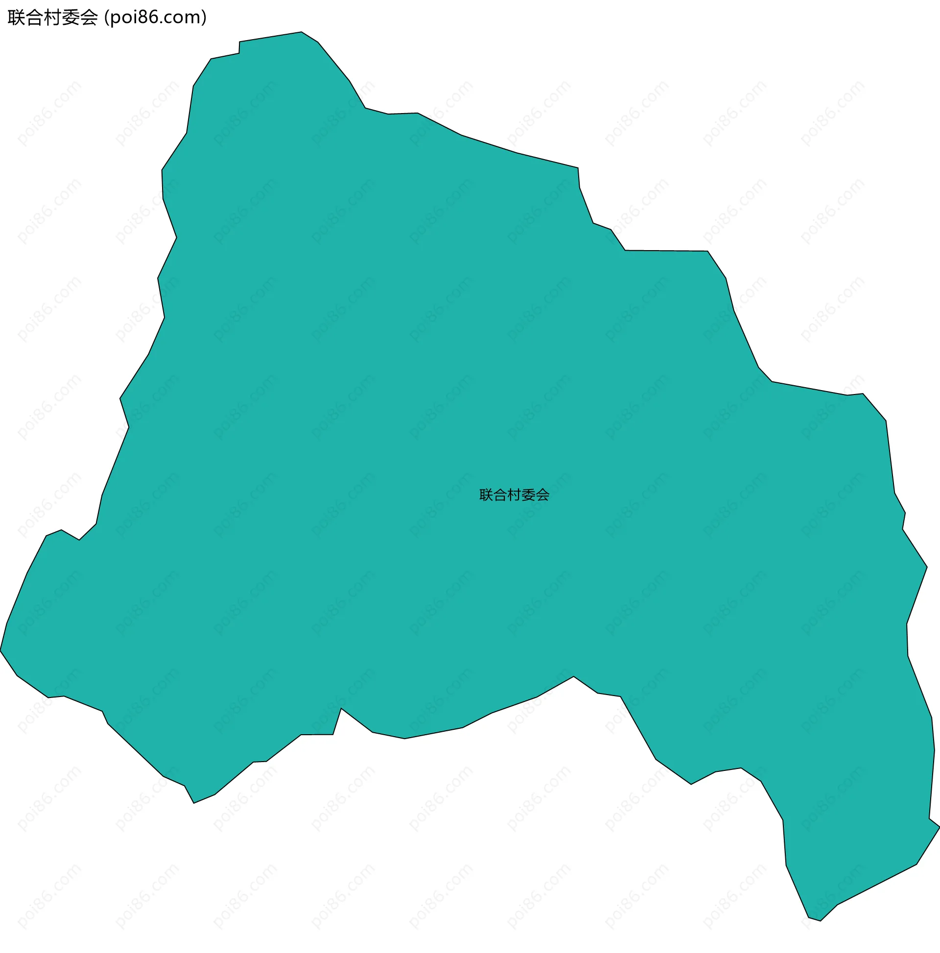 联合村委会边界地图