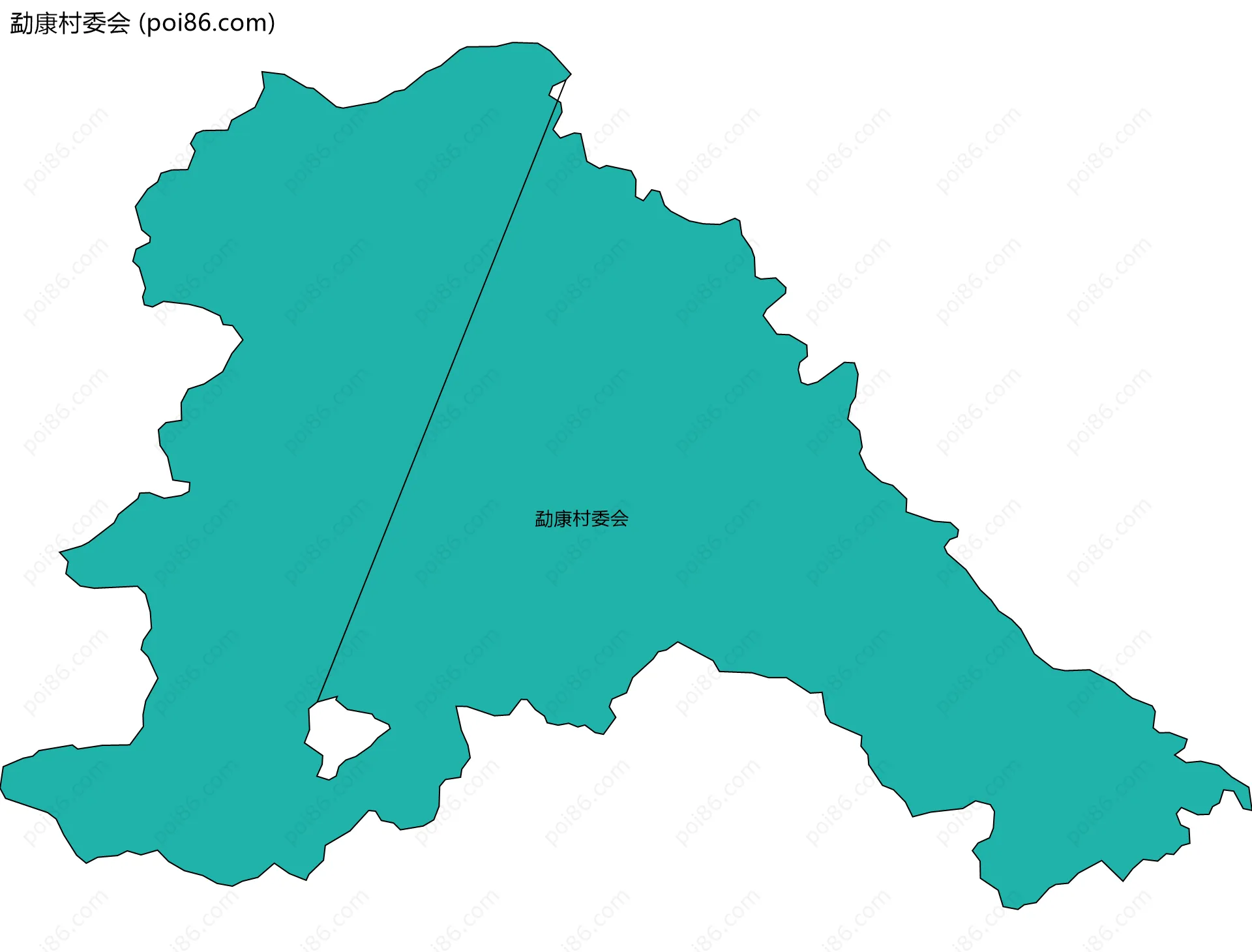 勐康村委会边界地图