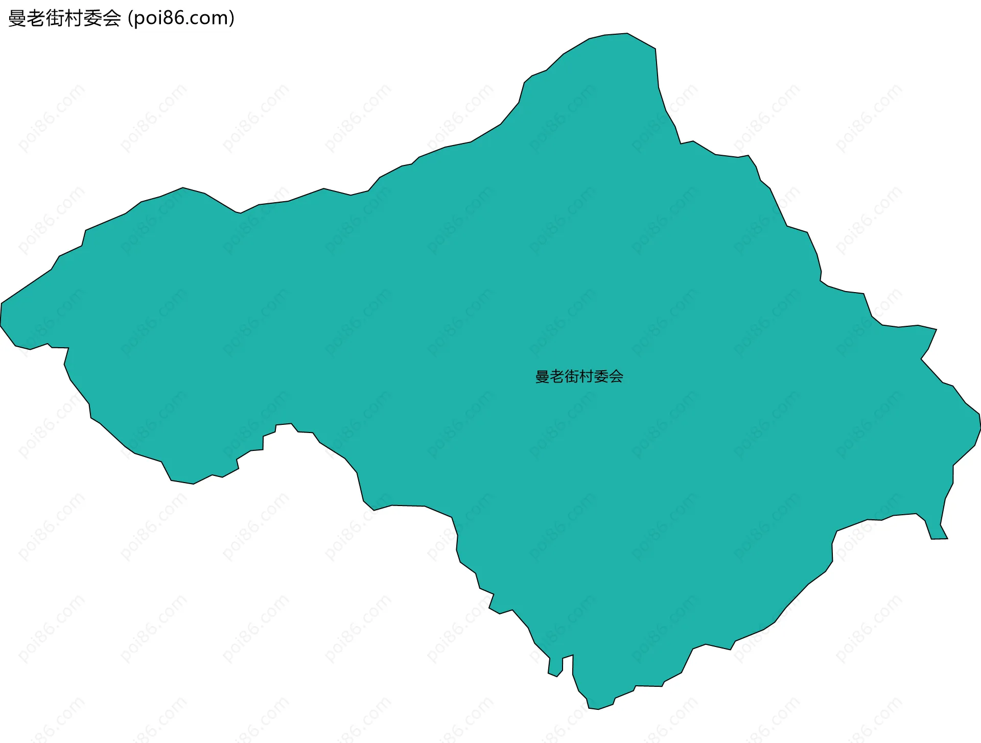 曼老街村委会边界地图