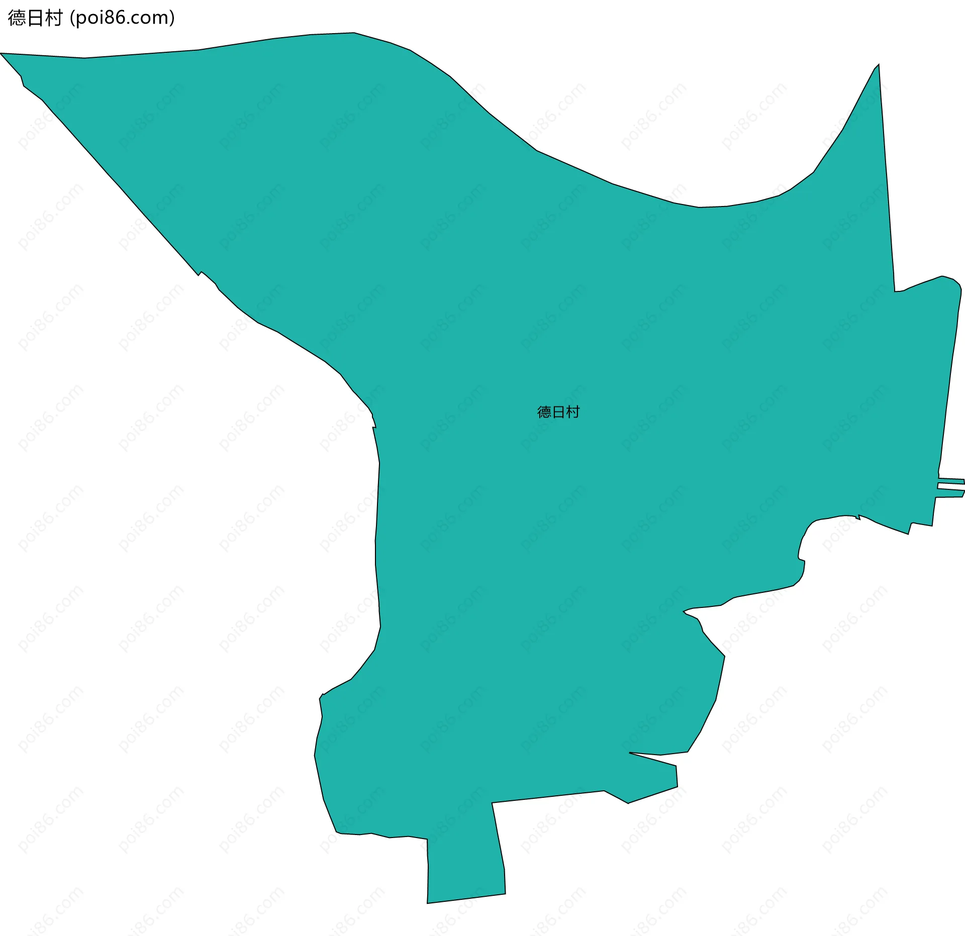 德日村边界地图