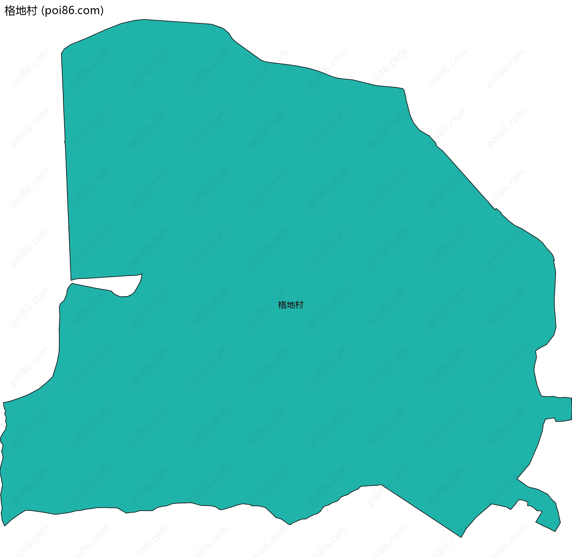 格地村边界地图