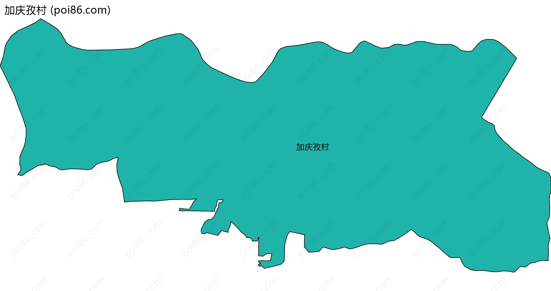 加庆孜村边界地图