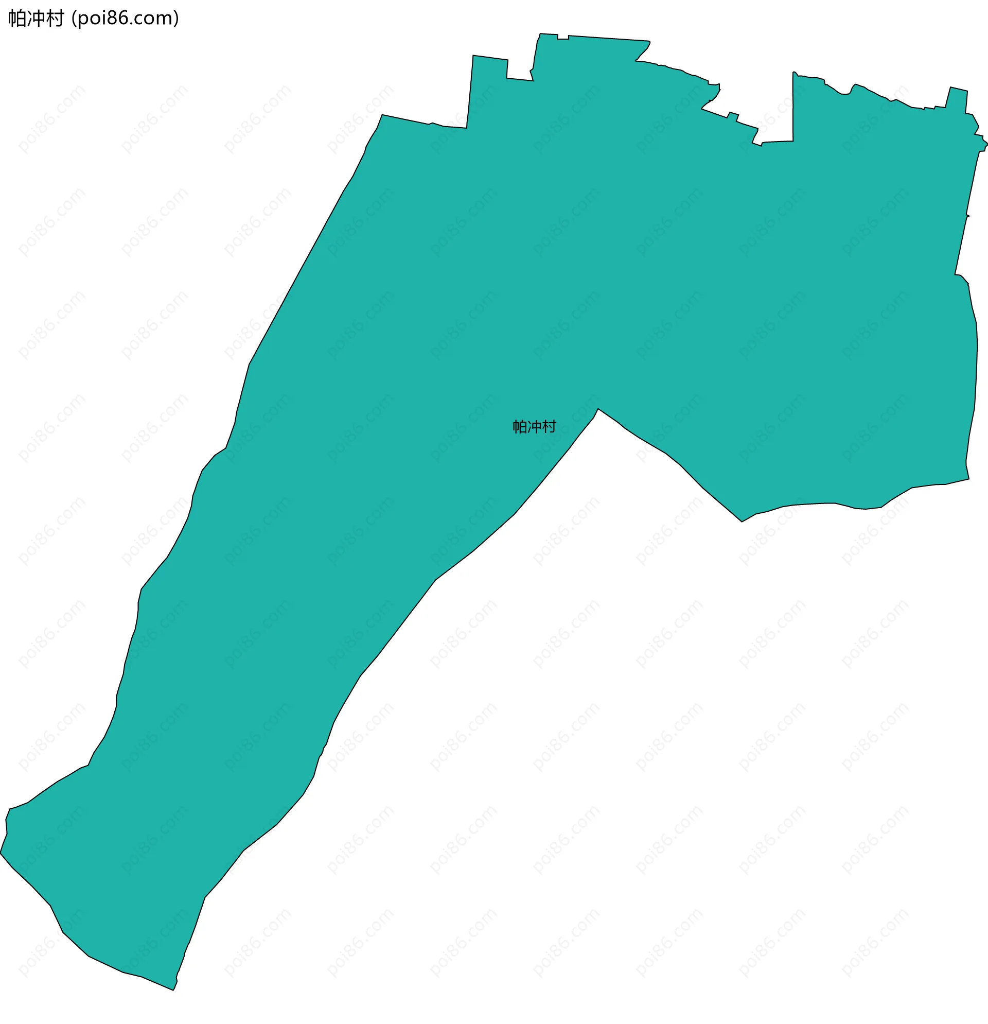 帕冲村边界地图
