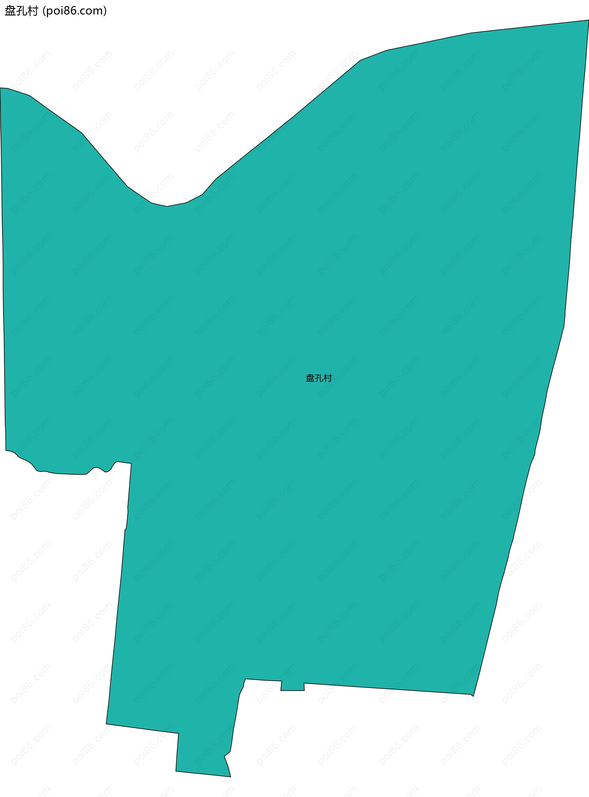 盘孔村边界地图