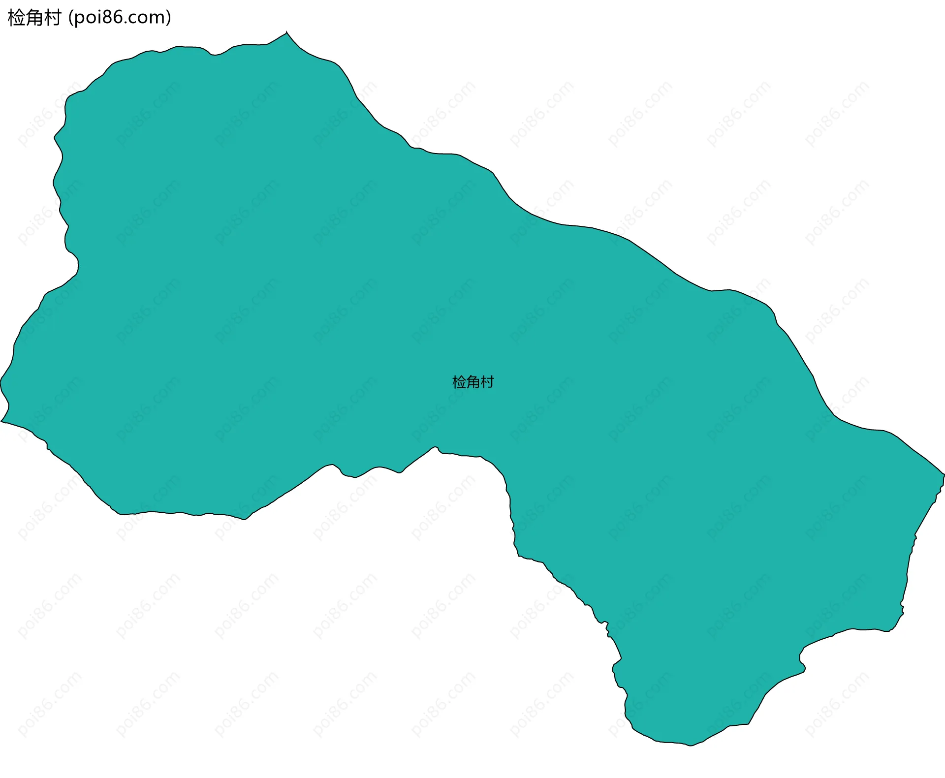检角村边界地图