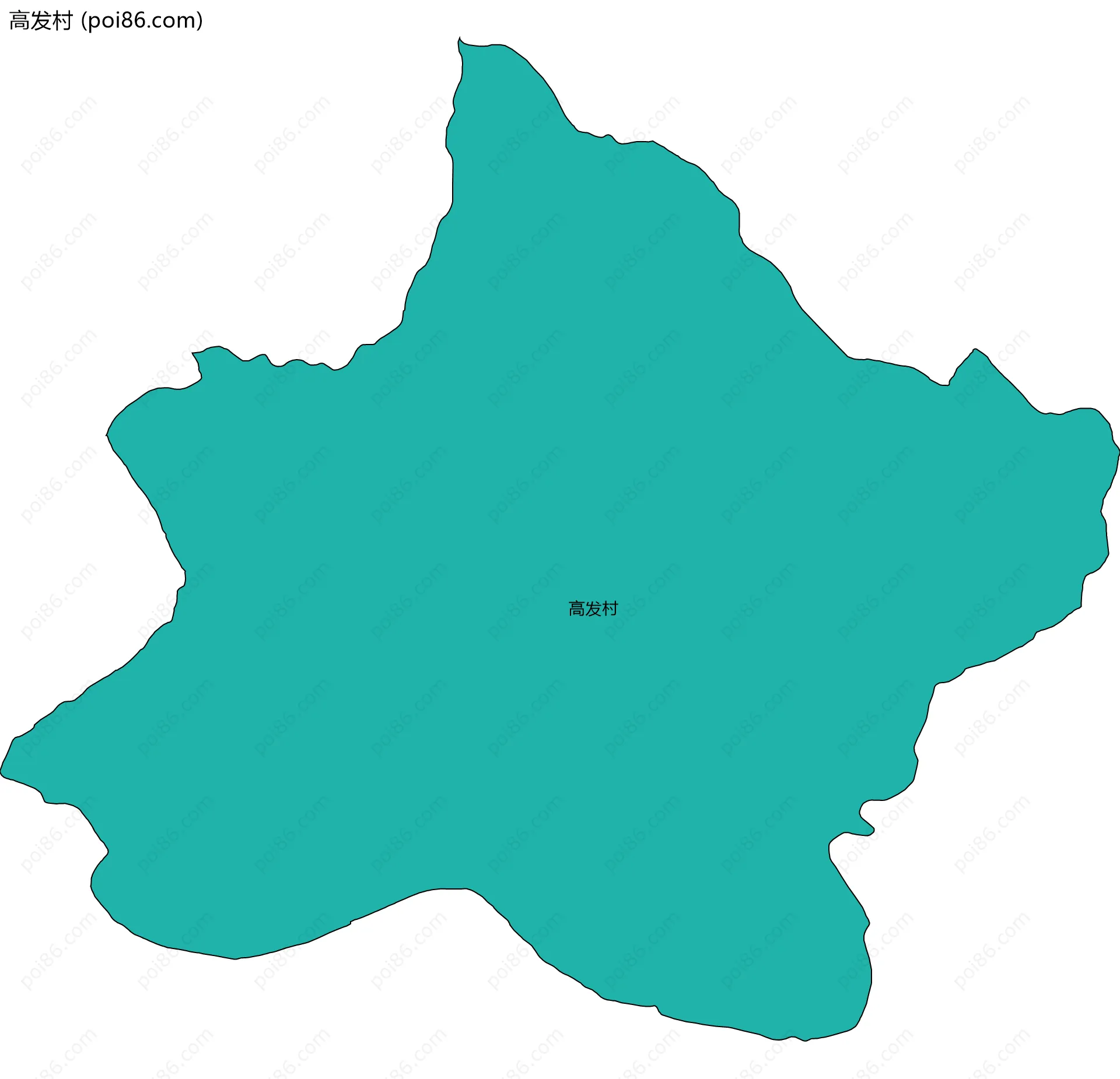 高发村边界地图