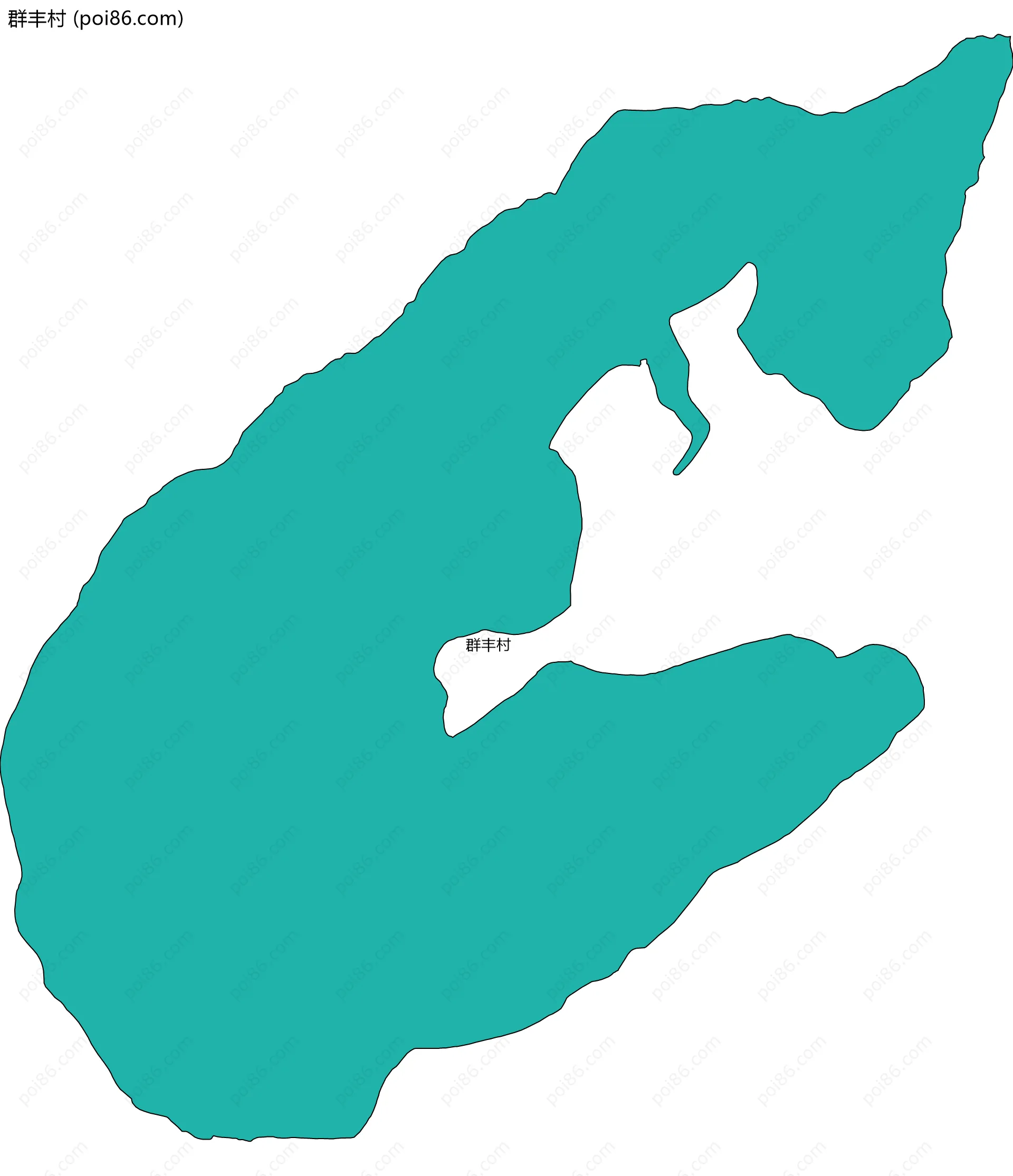 群丰村边界地图