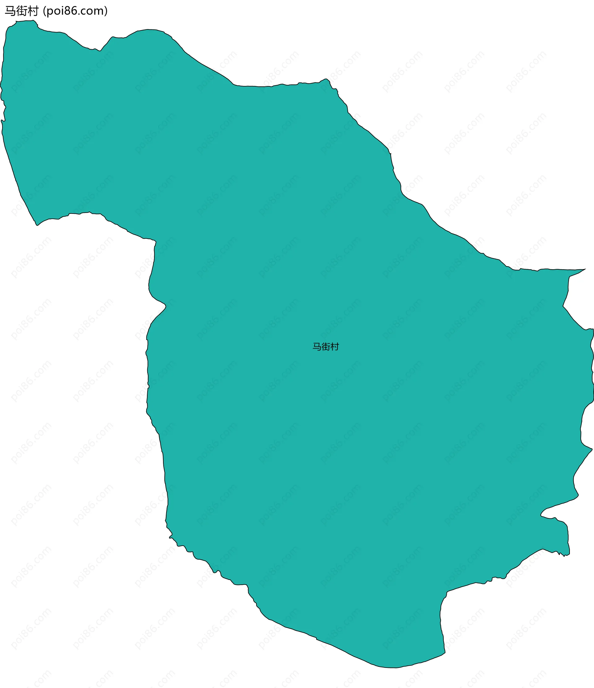 马街村边界地图