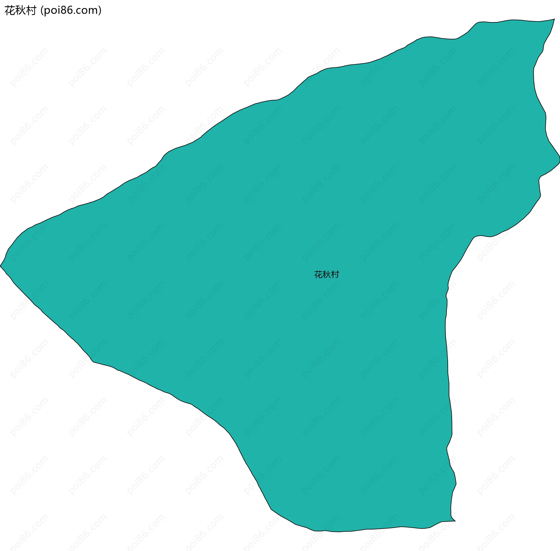 花秋村边界地图