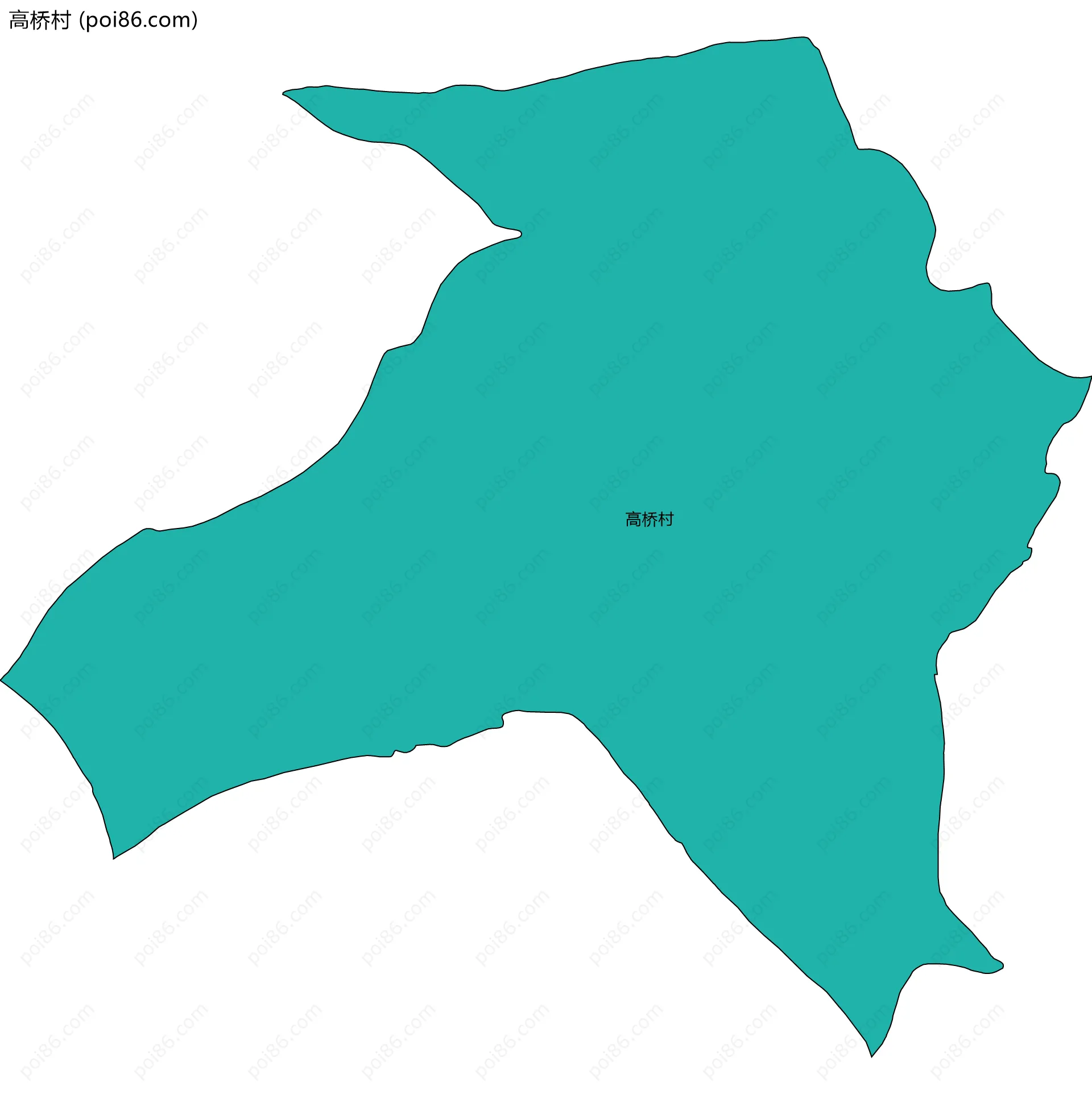 高桥村边界地图