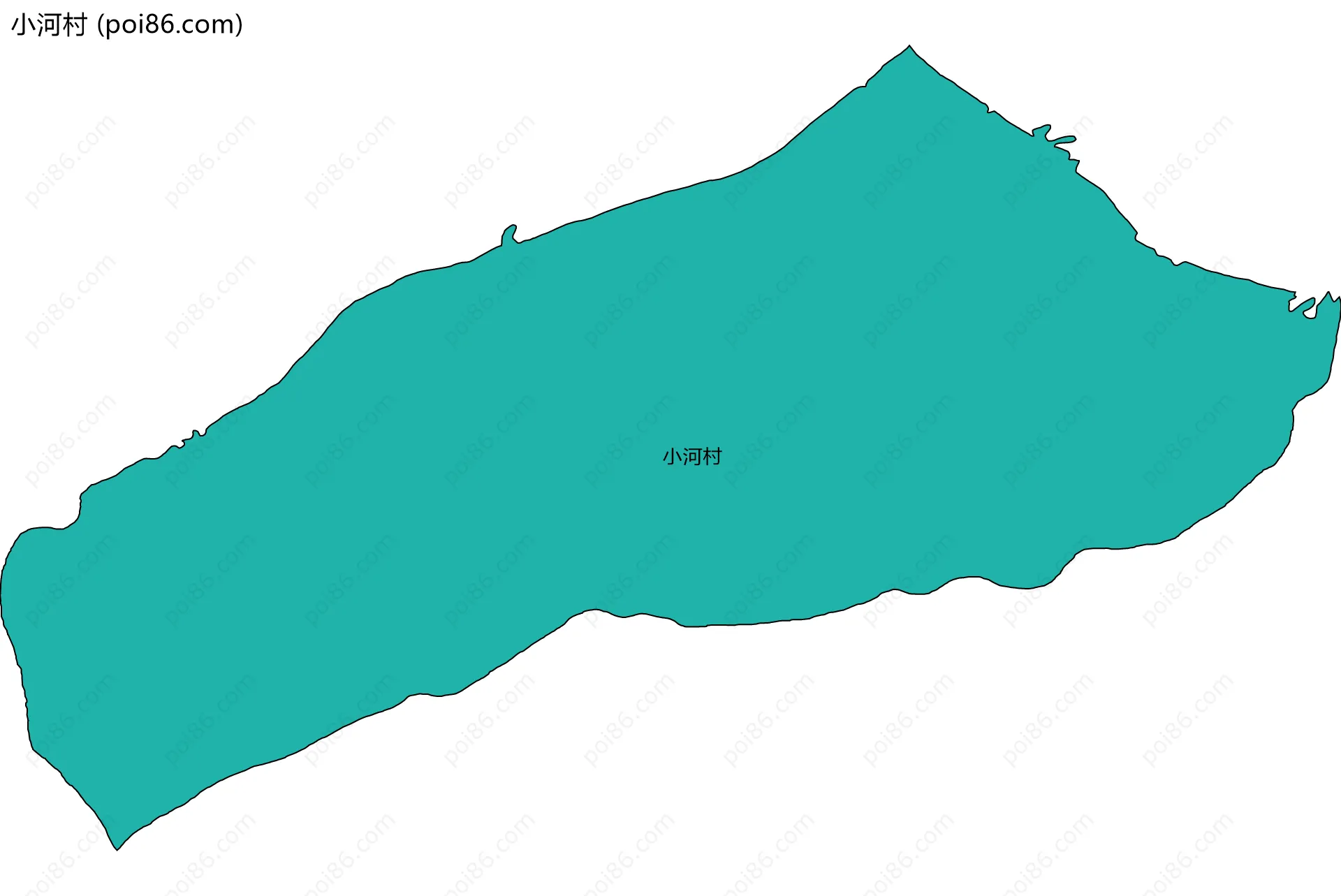 小河村边界地图