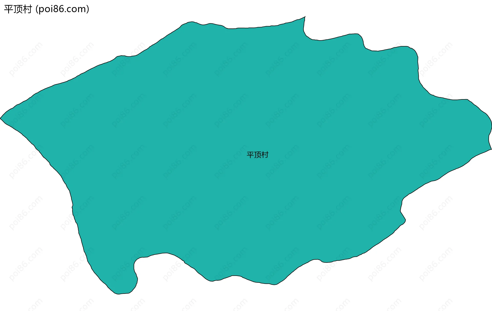 平顶村边界地图