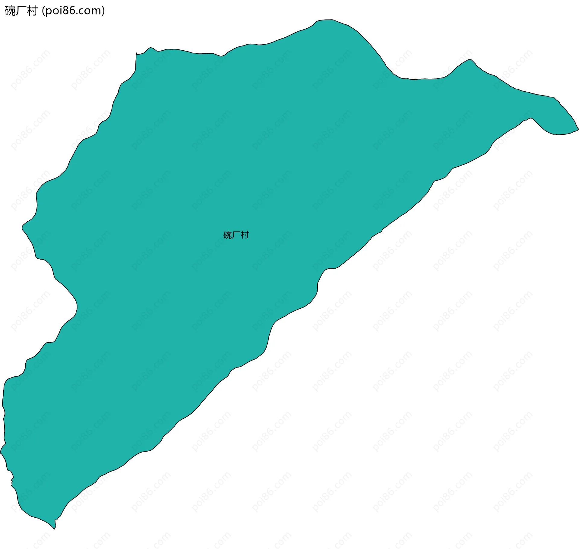 碗厂村边界地图