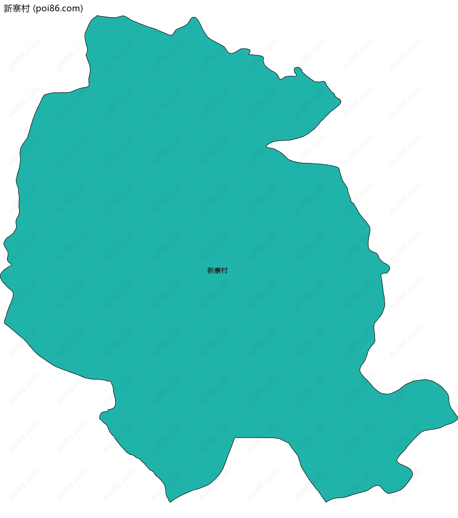 新寨村边界地图