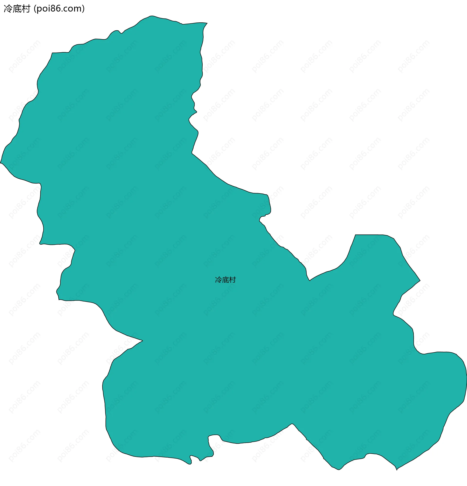 冷底村边界地图