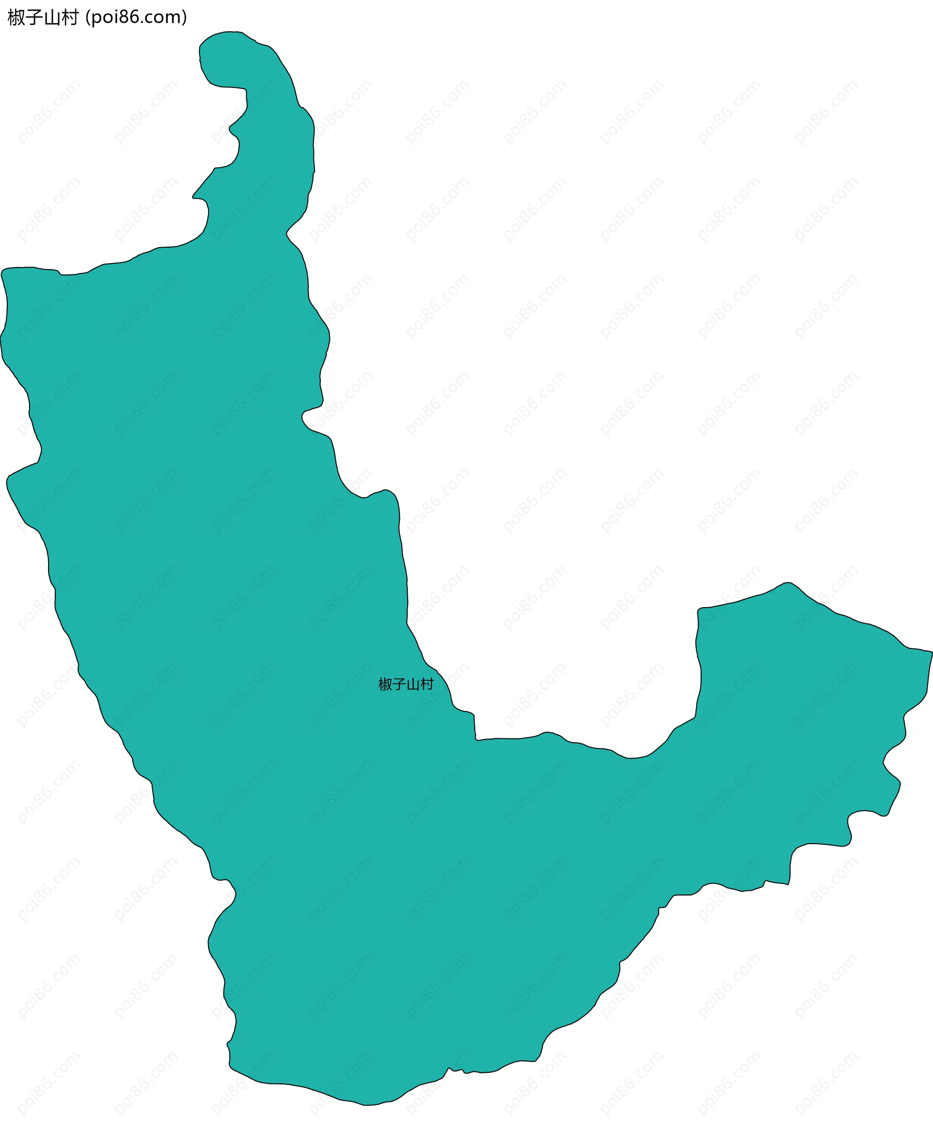 椒子山村边界地图