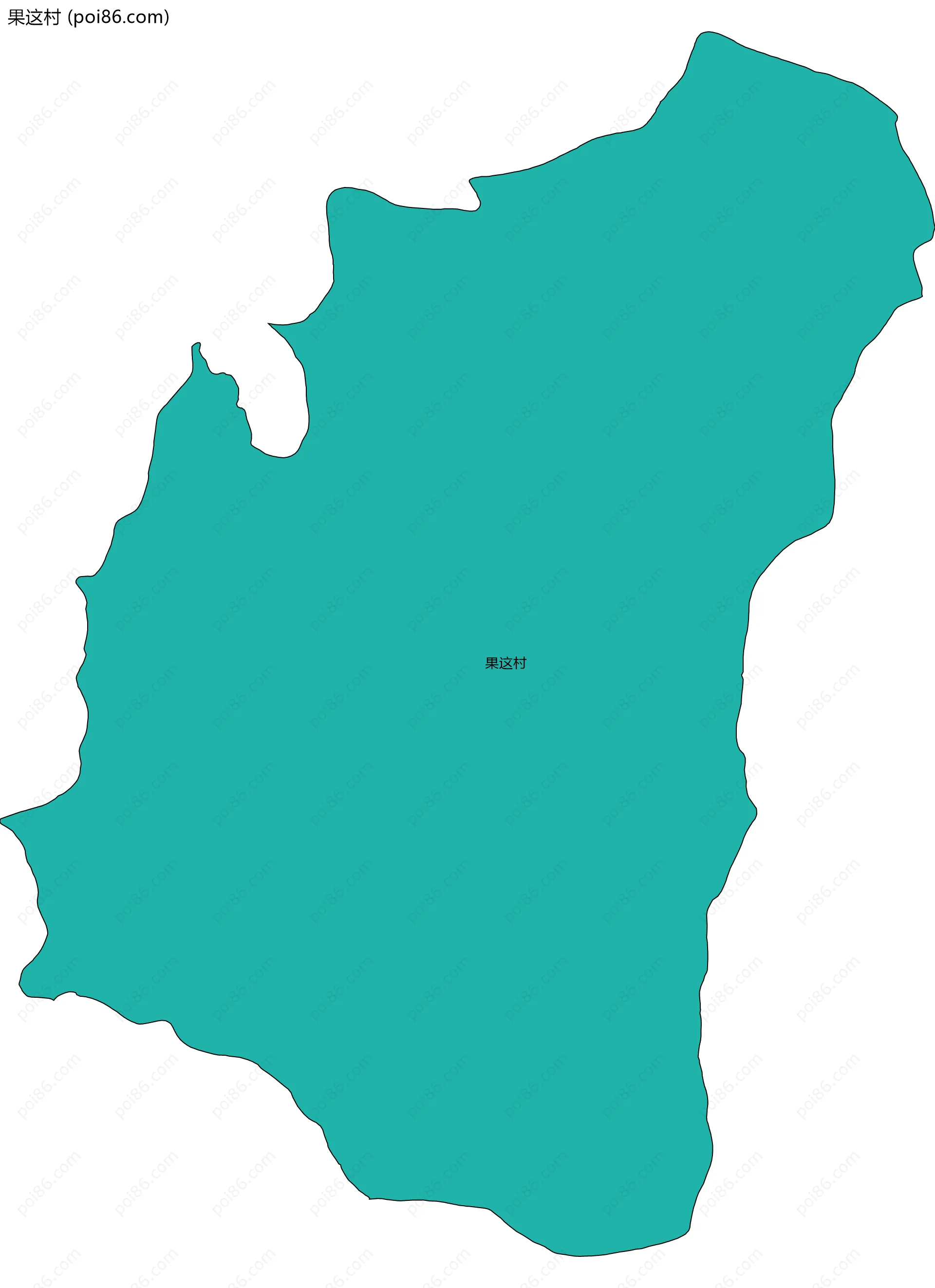 果这村边界地图