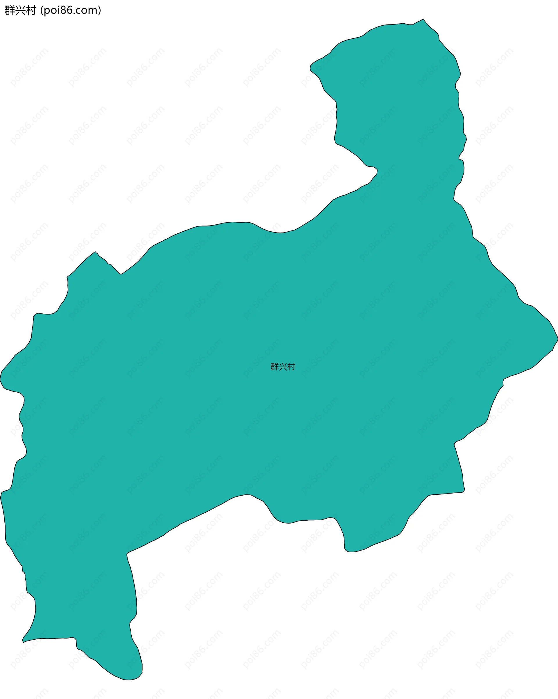 群兴村边界地图