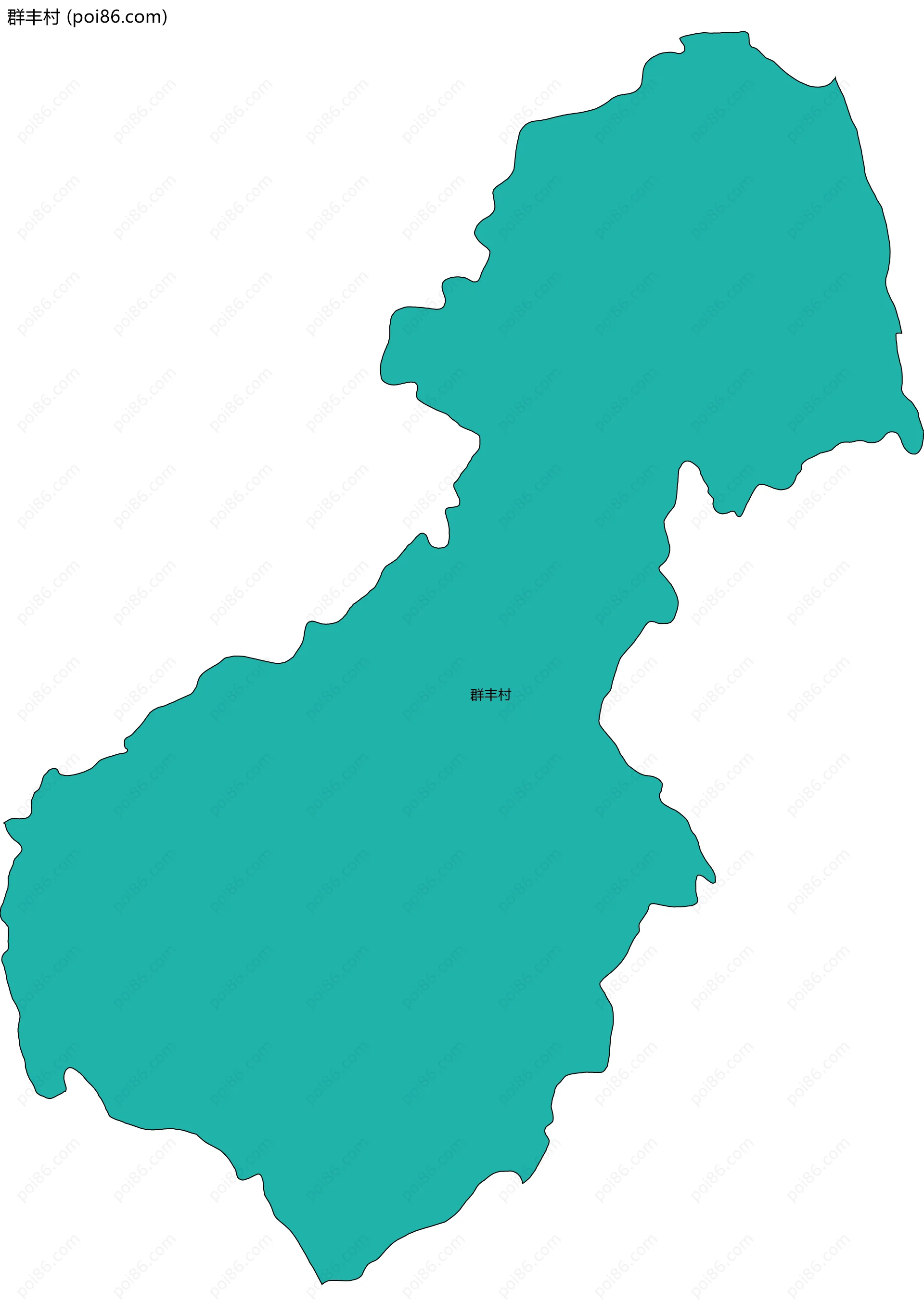 群丰村边界地图