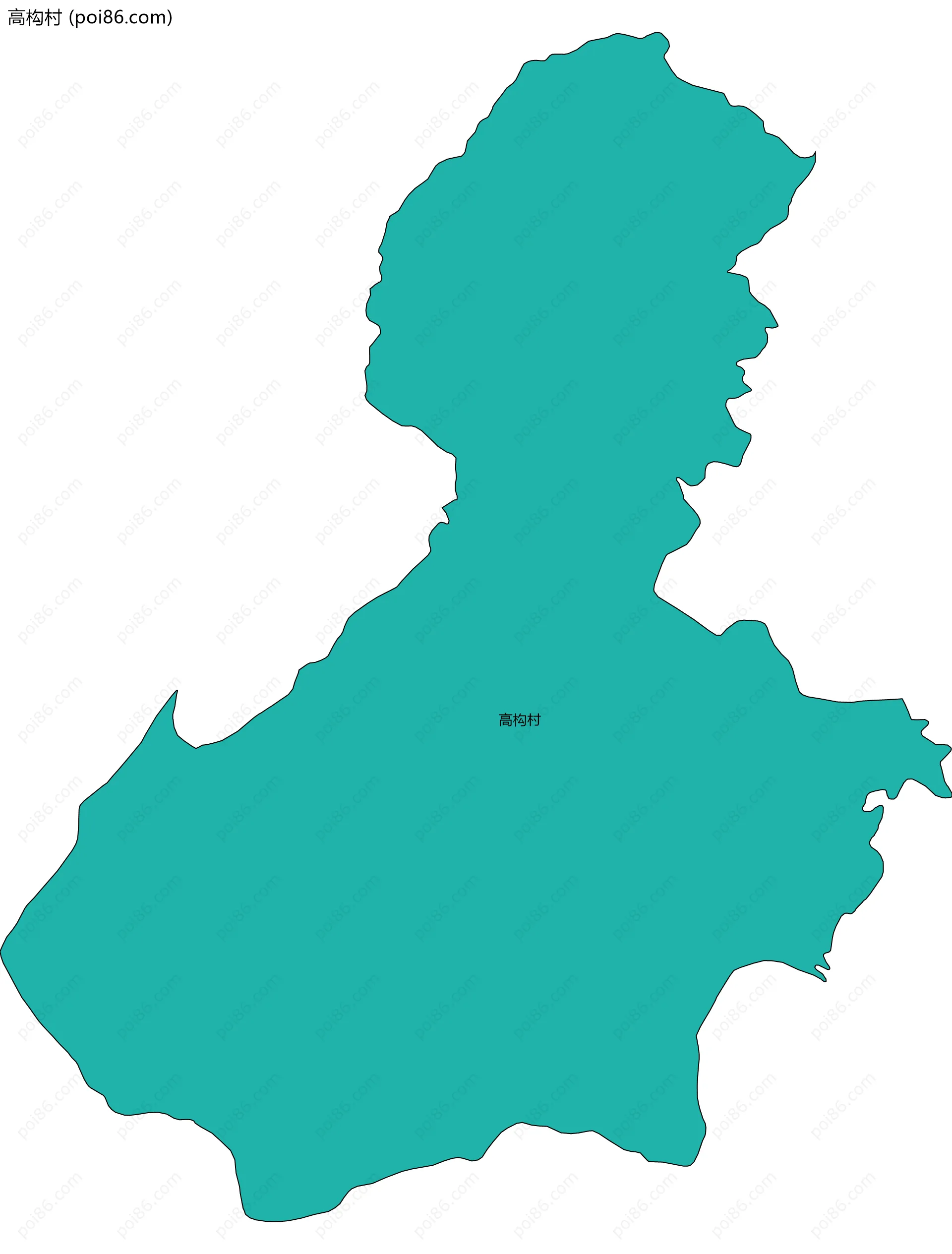 高构村边界地图