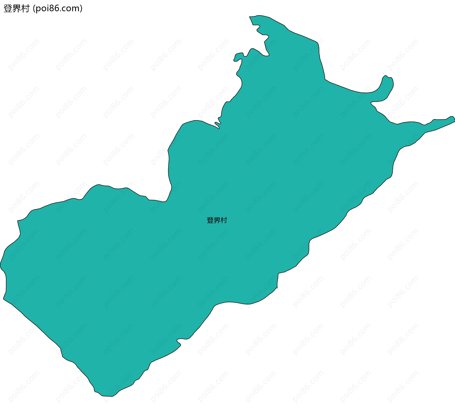 登界村边界地图