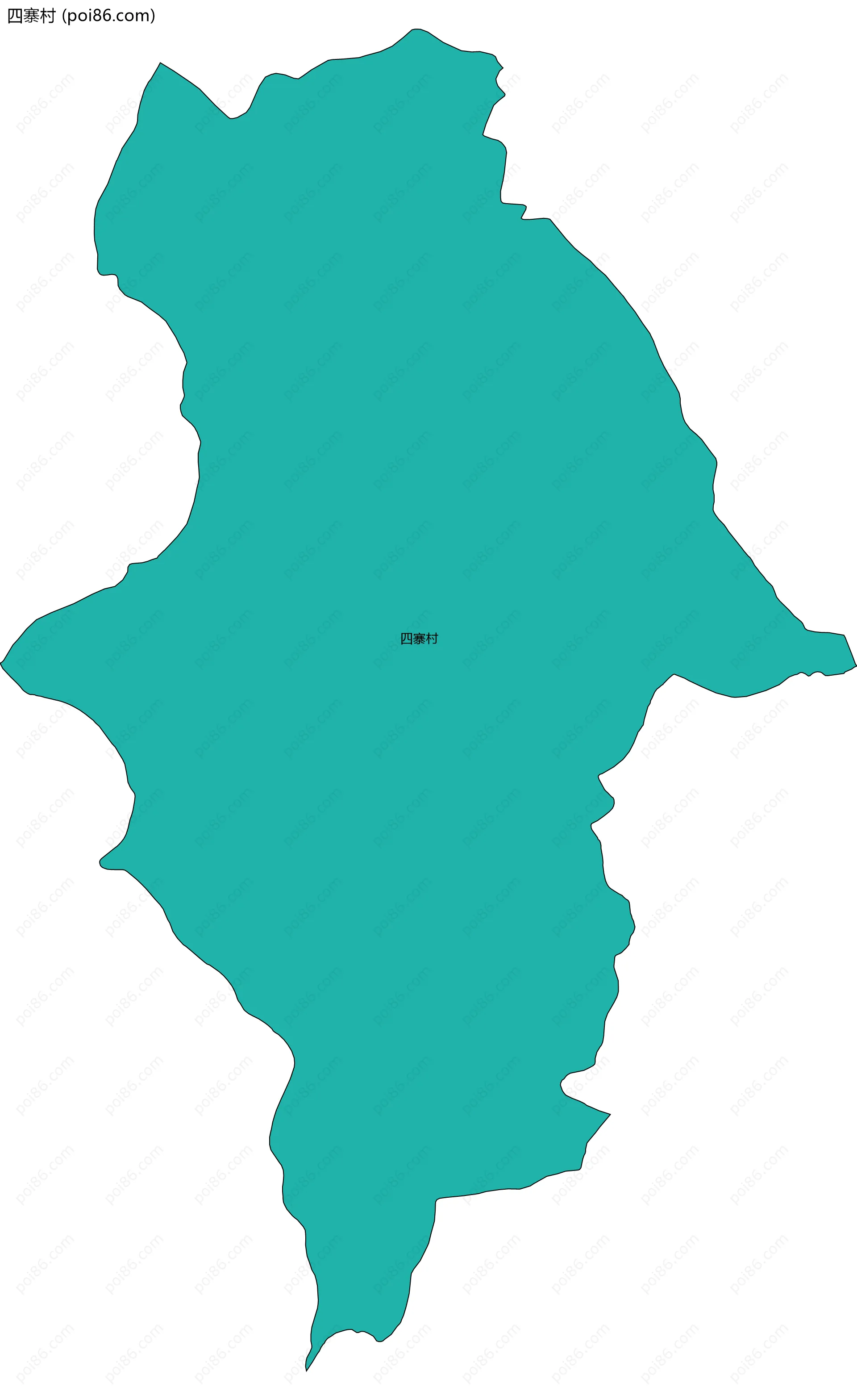 四寨村边界地图