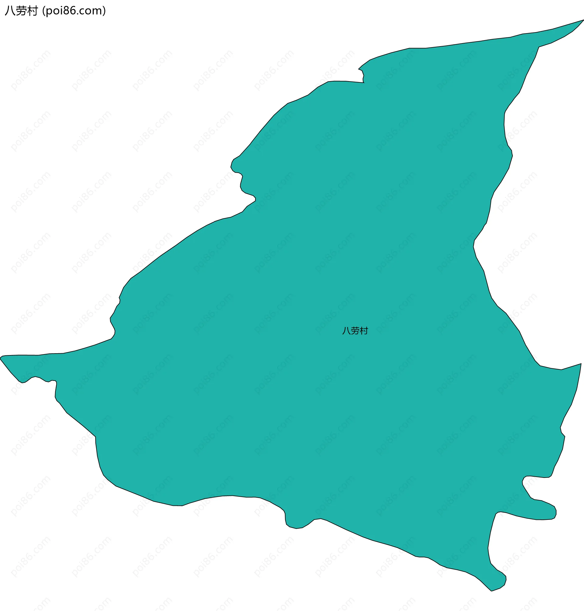 八劳村边界地图