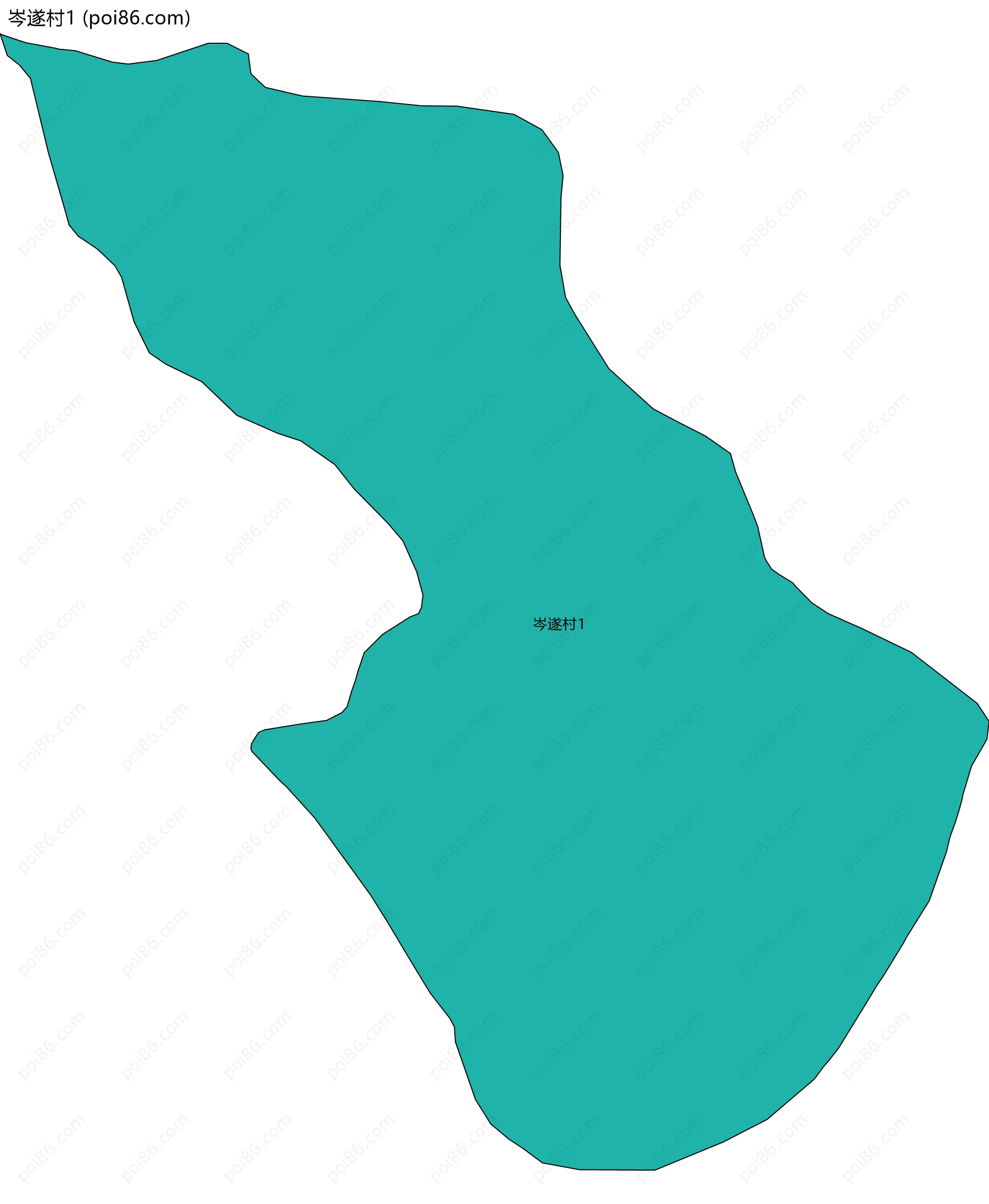 岑遂村1边界地图