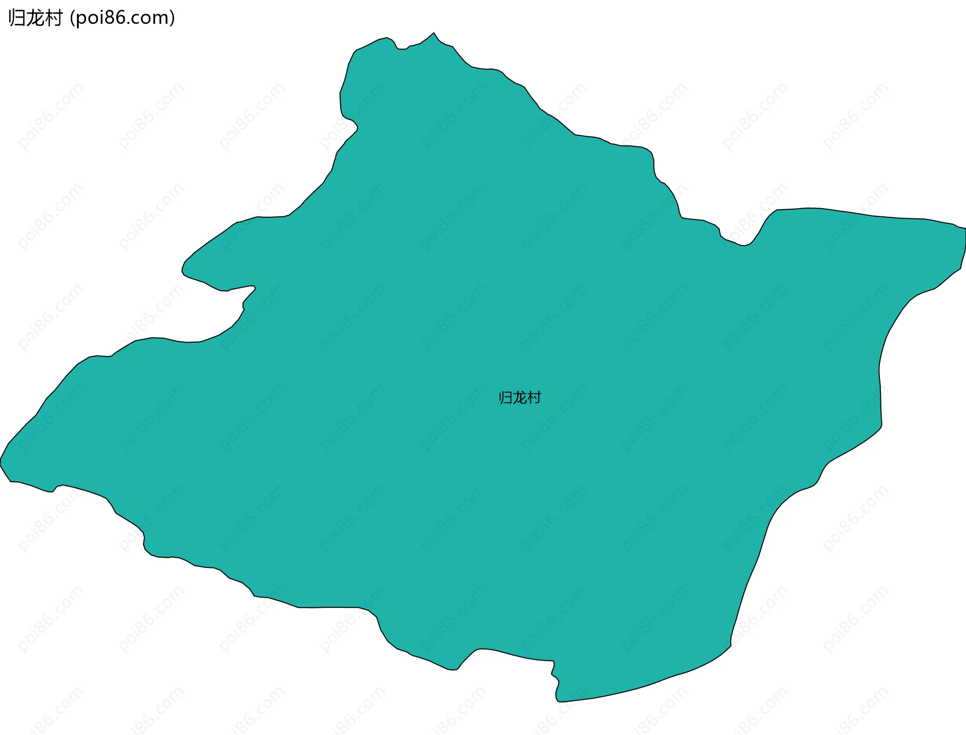归龙村边界地图
