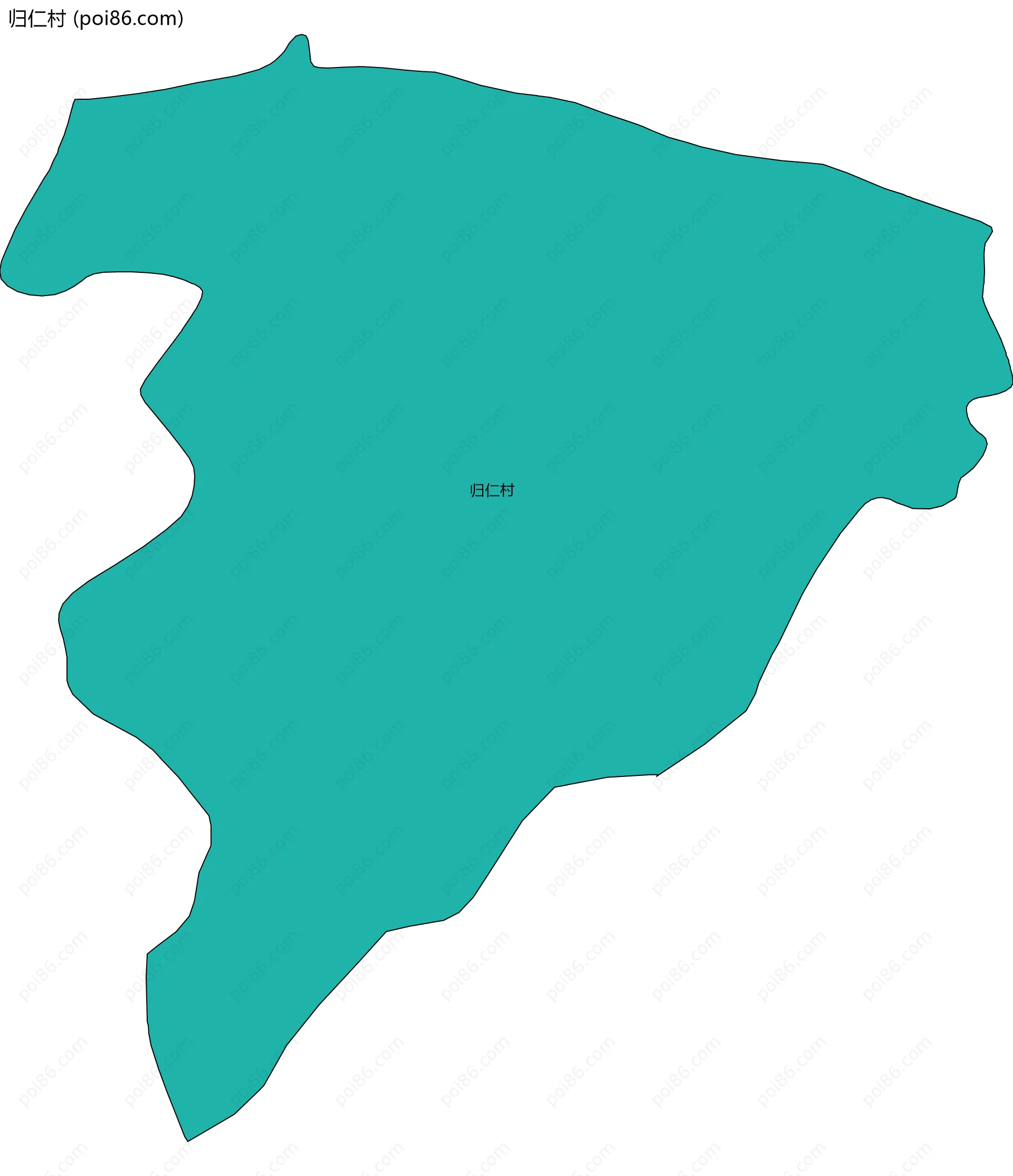 归仁村边界地图