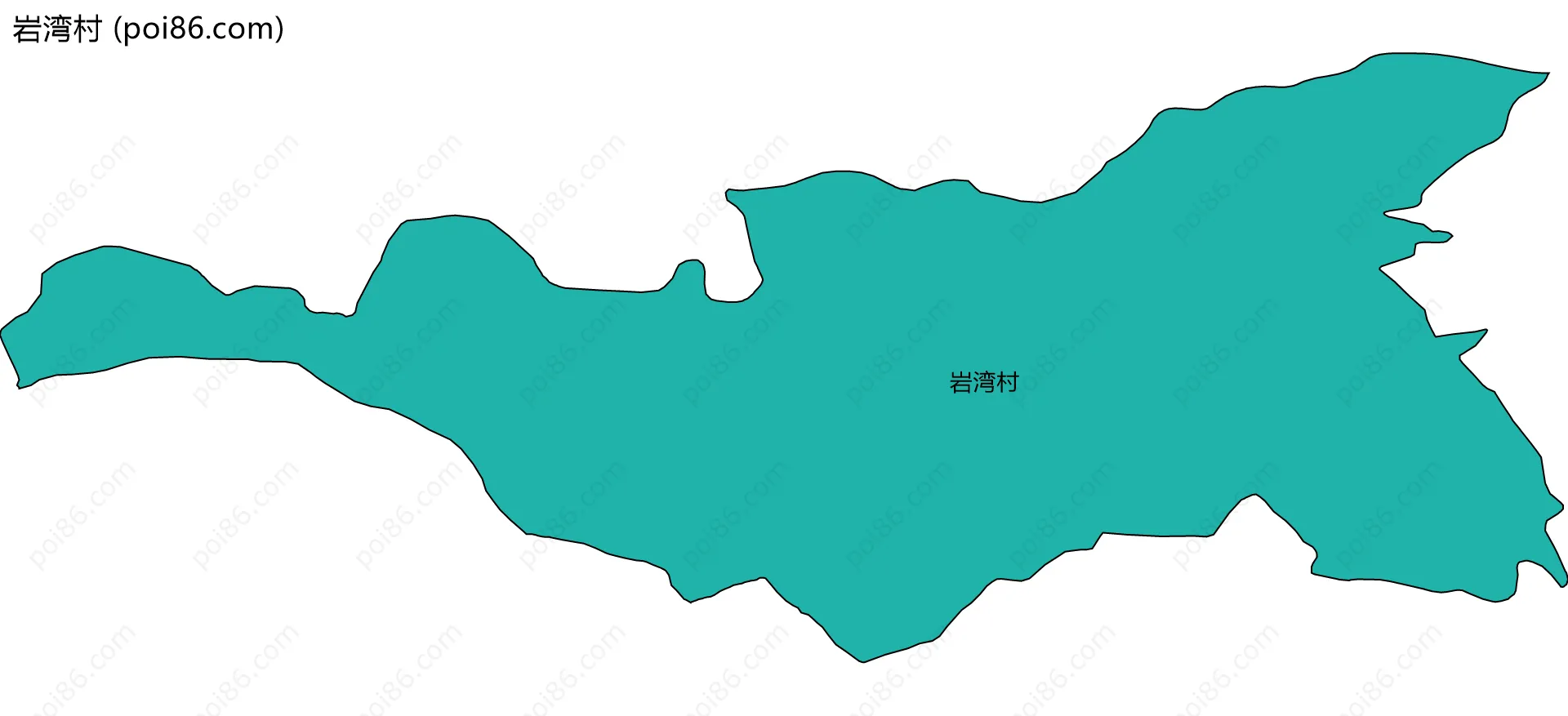 岩湾村边界地图