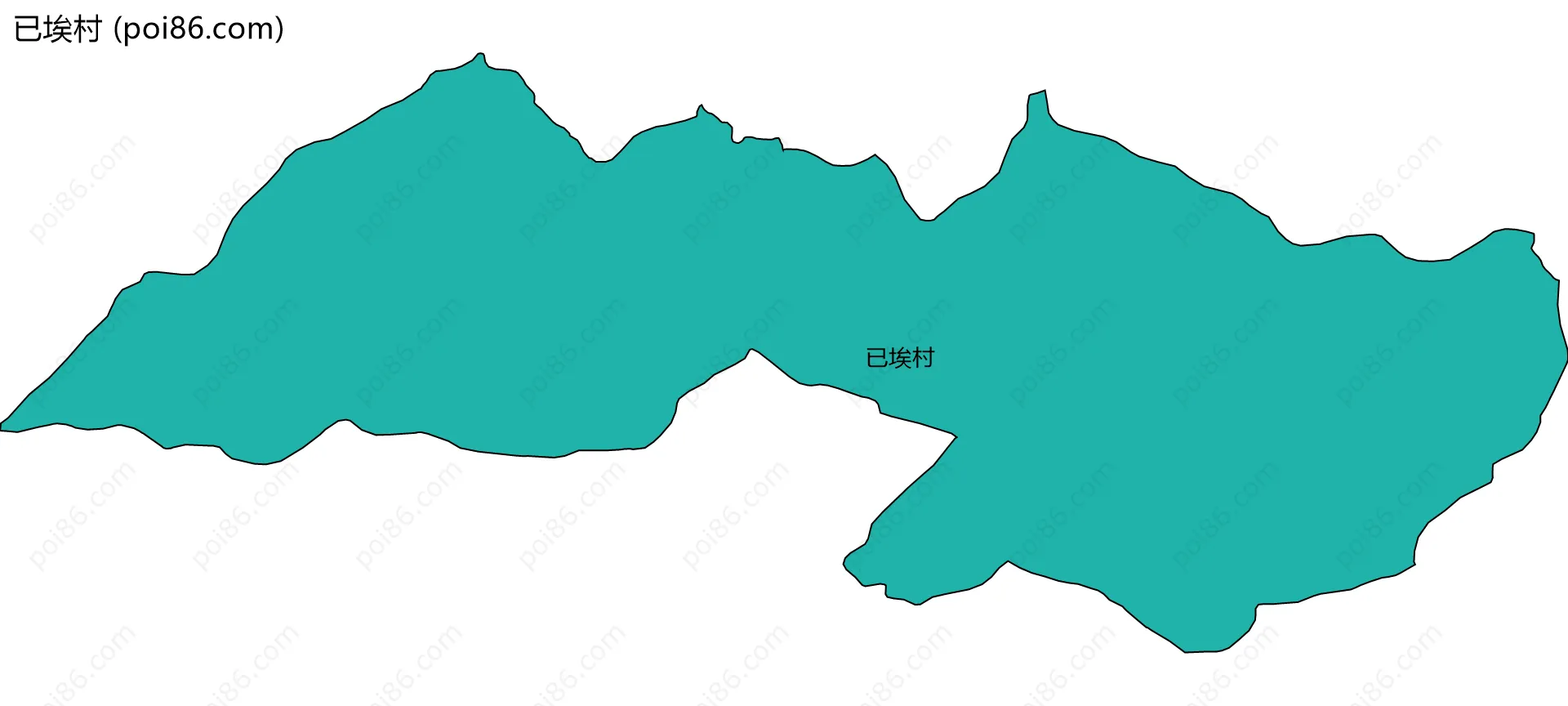 已埃村边界地图