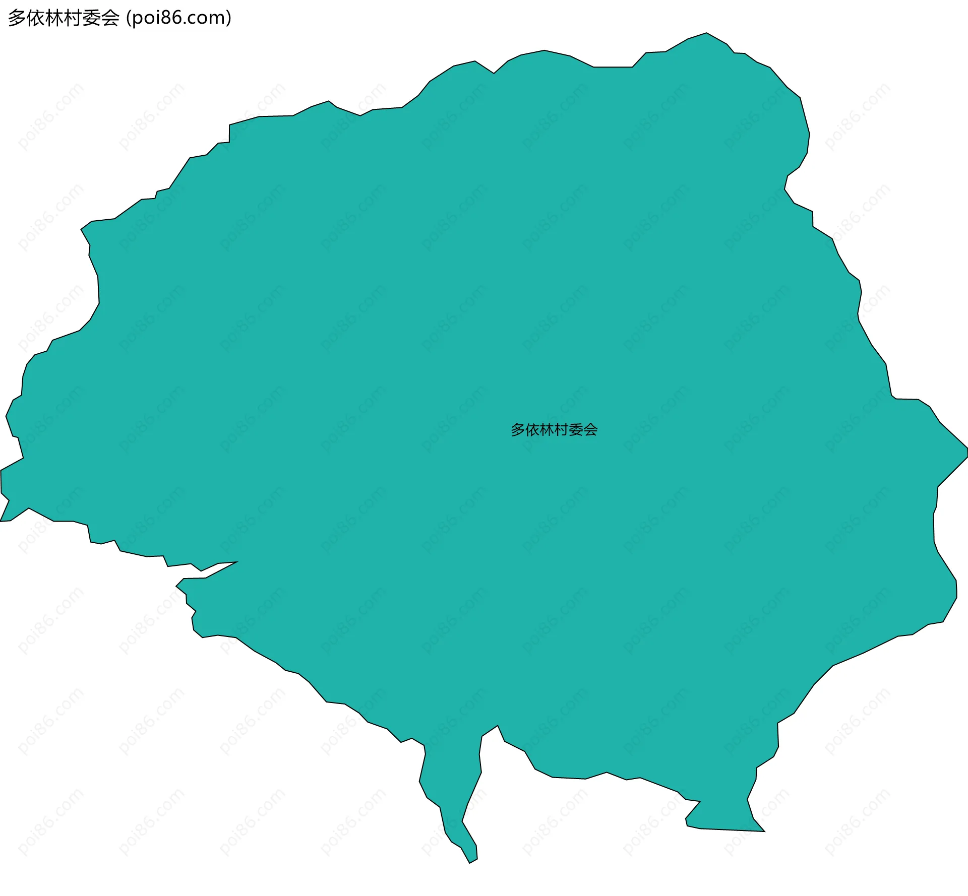 多依林村委会边界地图