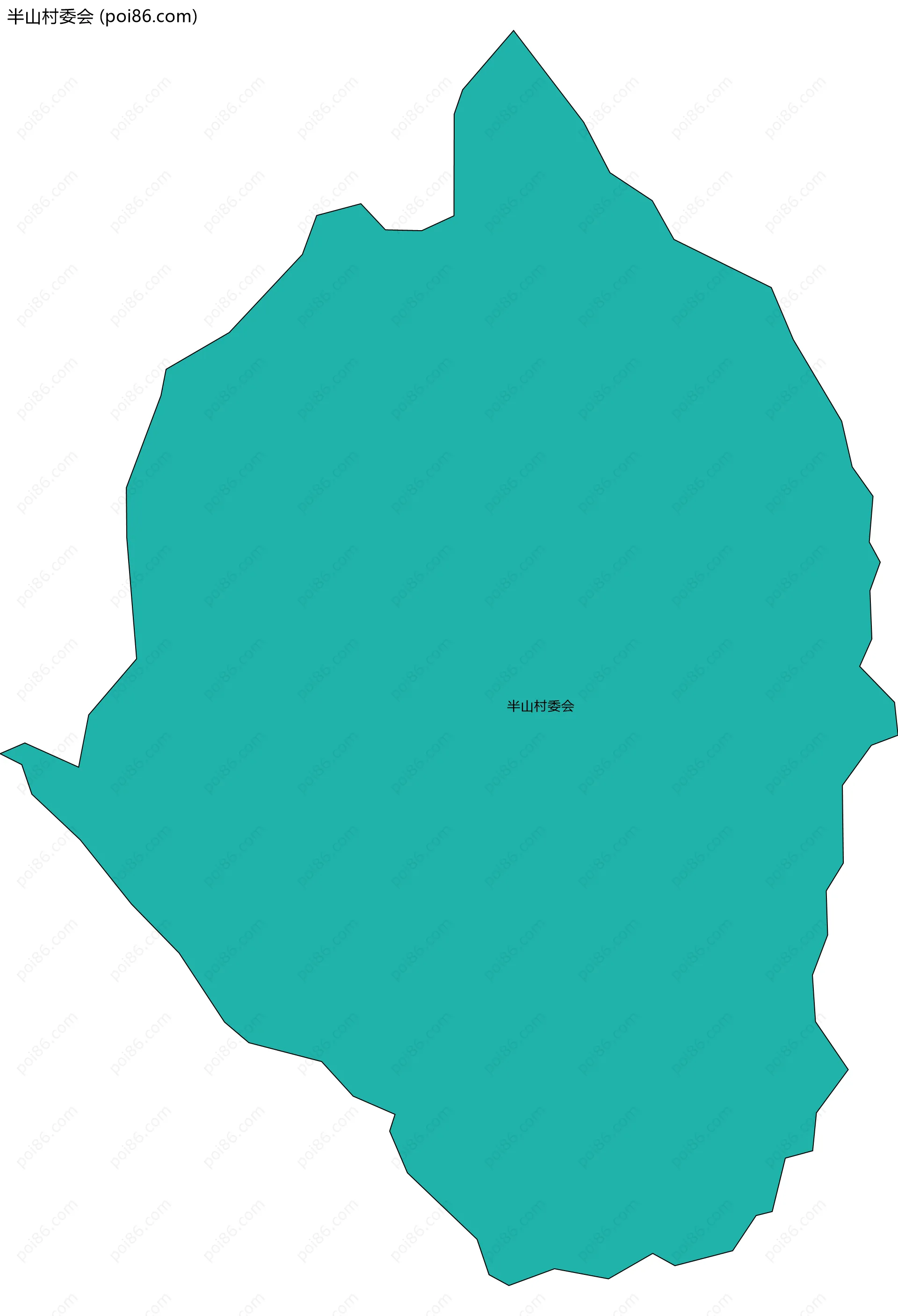 半山村委会边界地图