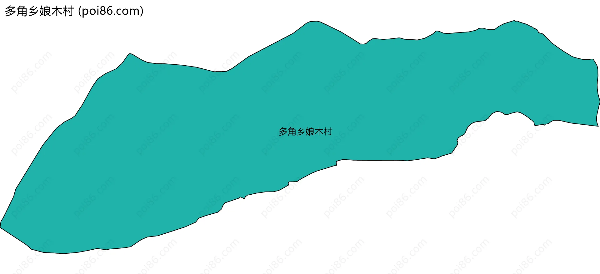 多角乡娘木村边界地图