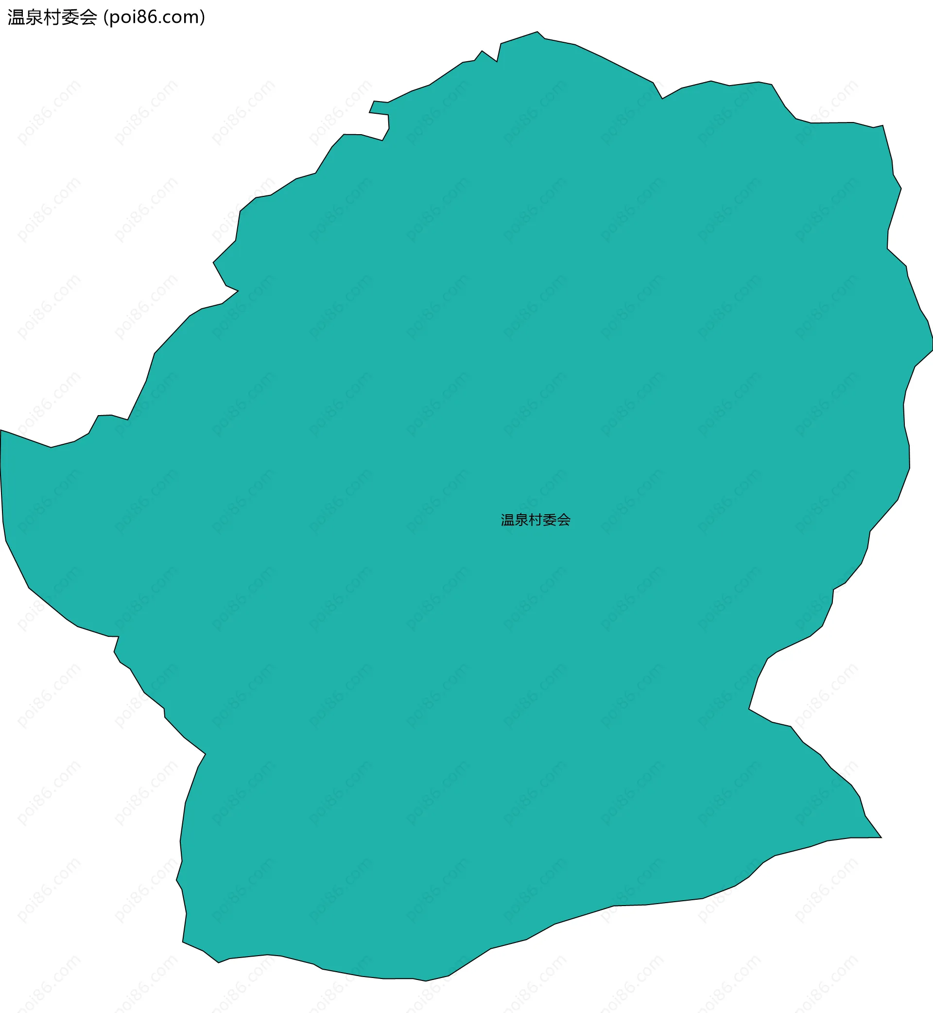 温泉村委会边界地图